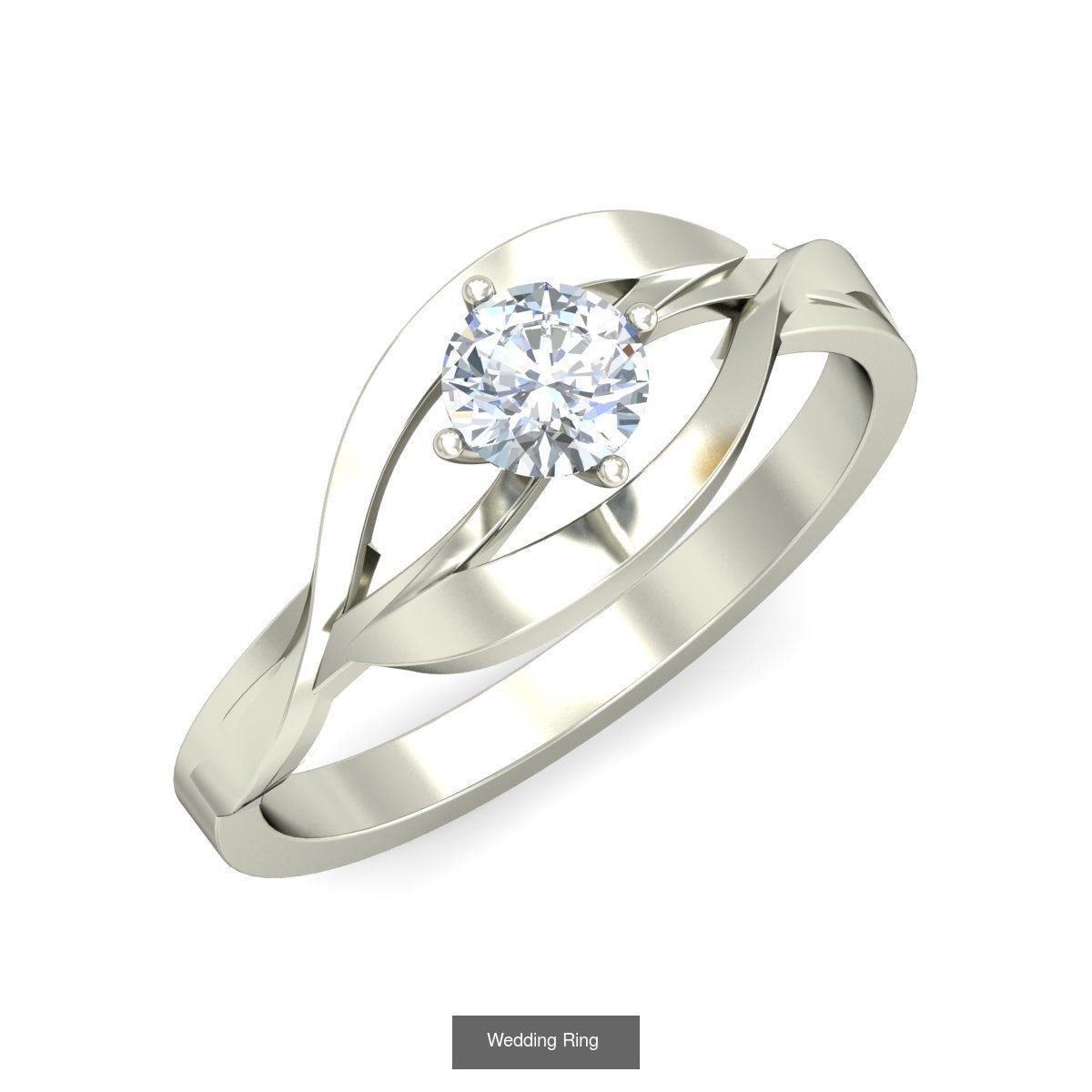  Solitaire Ring Designs 3D Model Collection_35