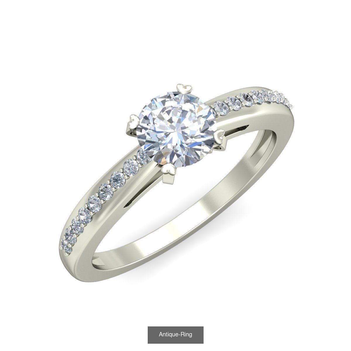  Solitaire Ring Designs 3D Model Collection_54