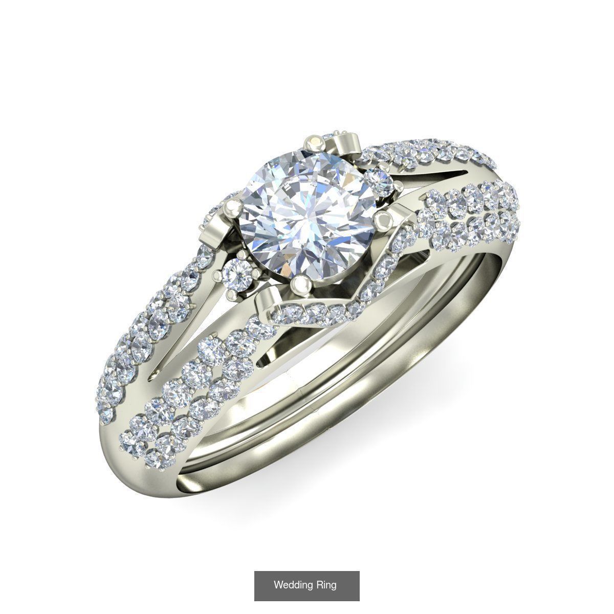  Solitaire Ring Designs 3D Model Collection_60
