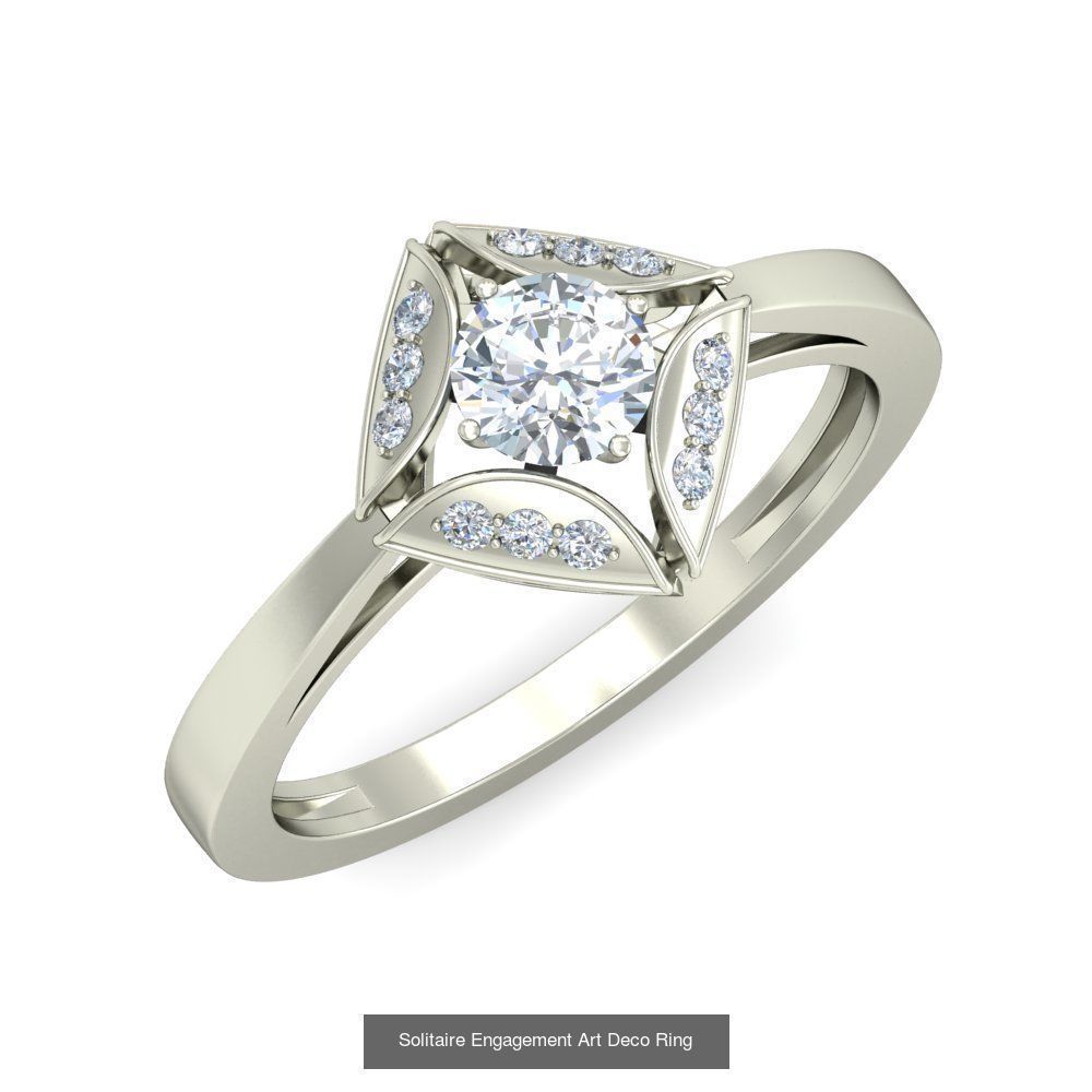  Solitaire Ring Designs 3D Model Collection_32