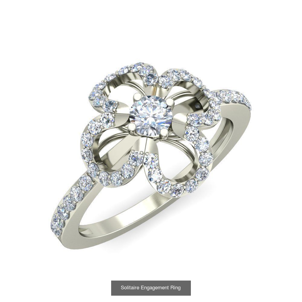  Solitaire Ring Designs 3D Model Collection_19