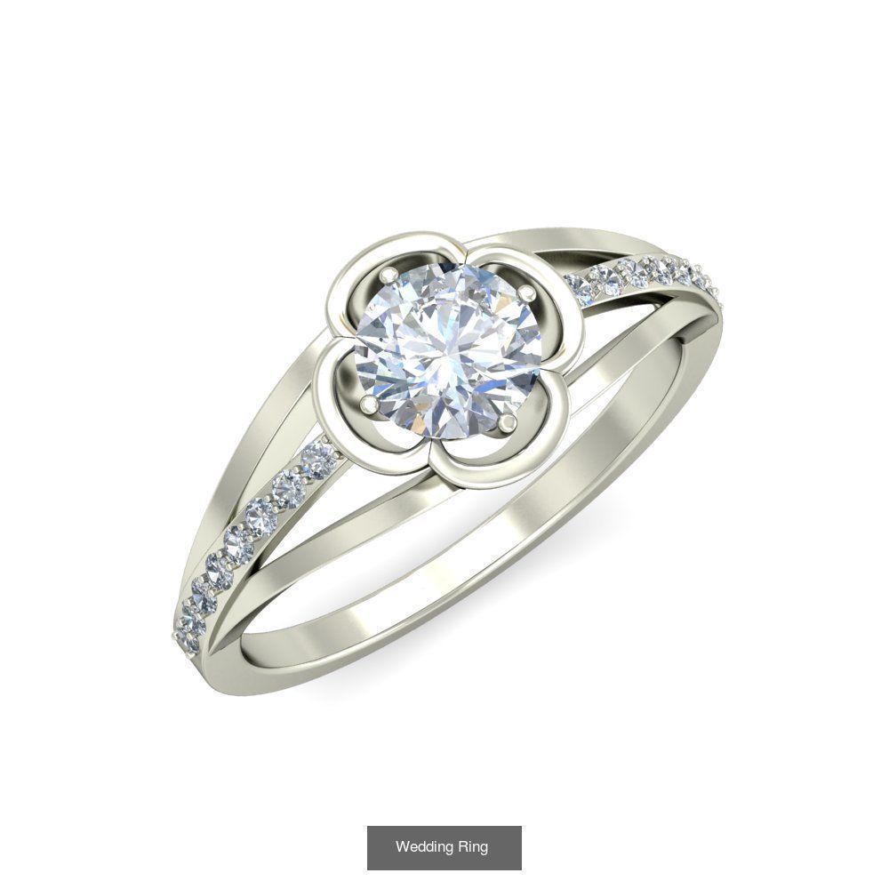  Solitaire Ring Designs 3D Model Collection_29
