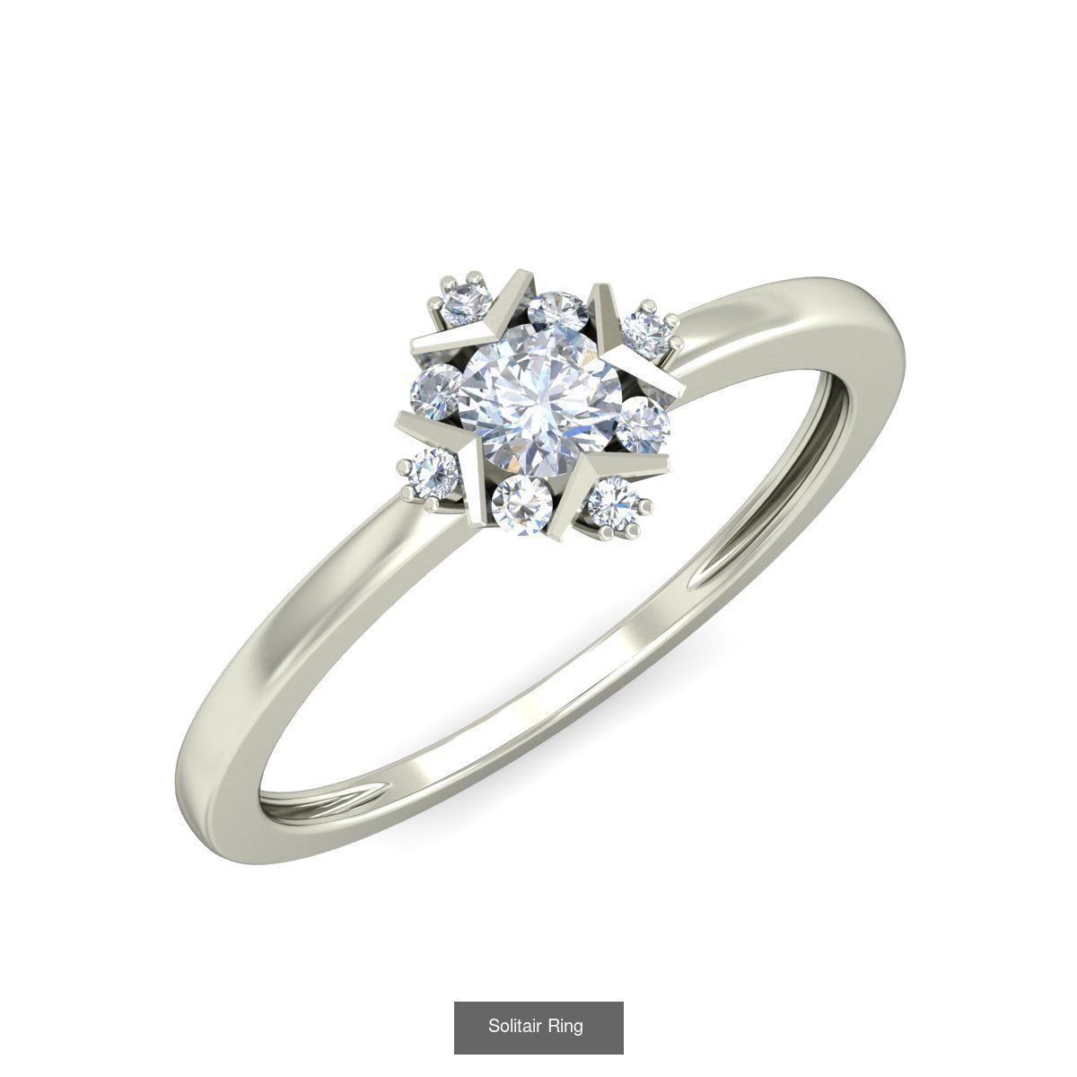  Solitaire Ring Designs 3D Model Collection_70