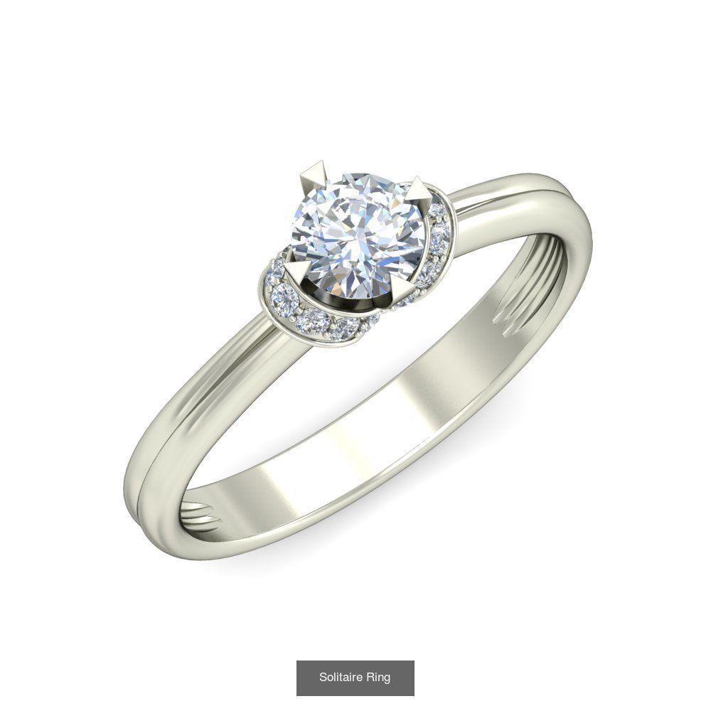  Solitaire Ring Designs 3D Model Collection_45