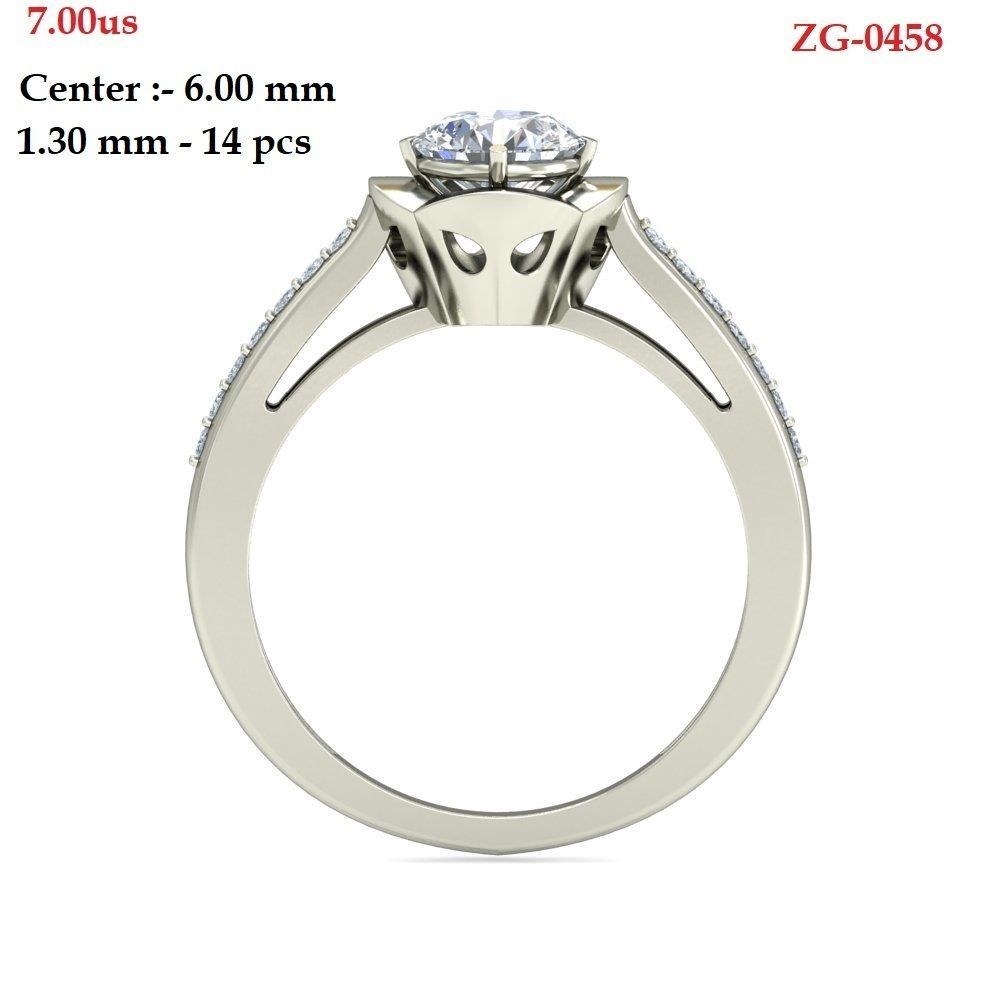 Wedding Ring  3D print model_3