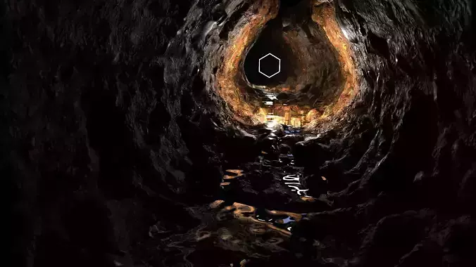 ANCIENT ANIMATED CAVE  3D model