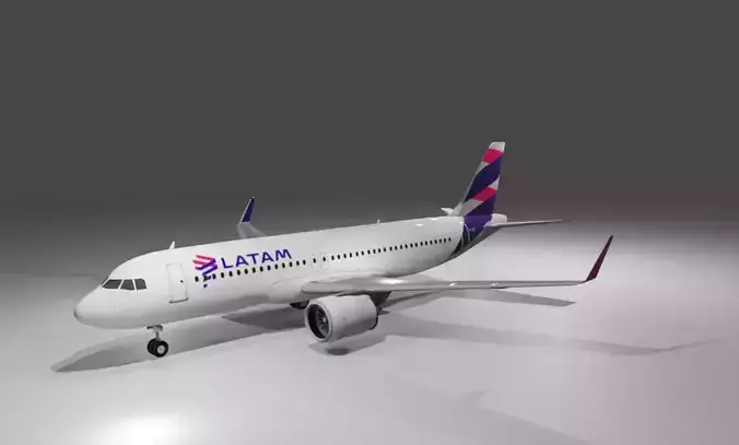 Latam Airbus a320neo 3d model