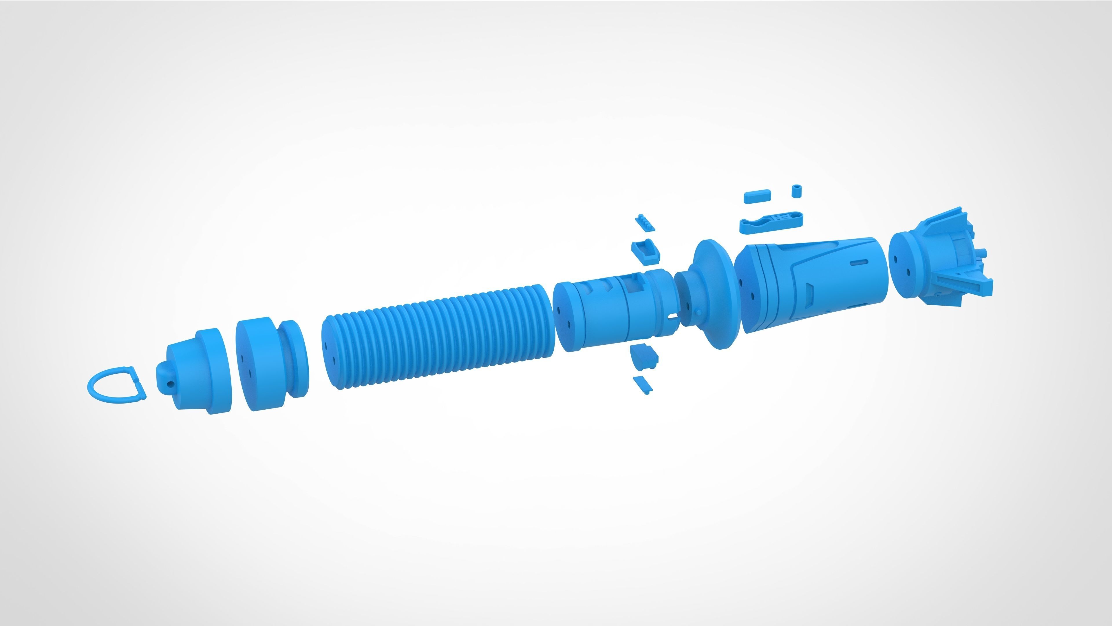 Baylan Skolls Lightsaber from the series Ahsoka 2023 3D print model_42