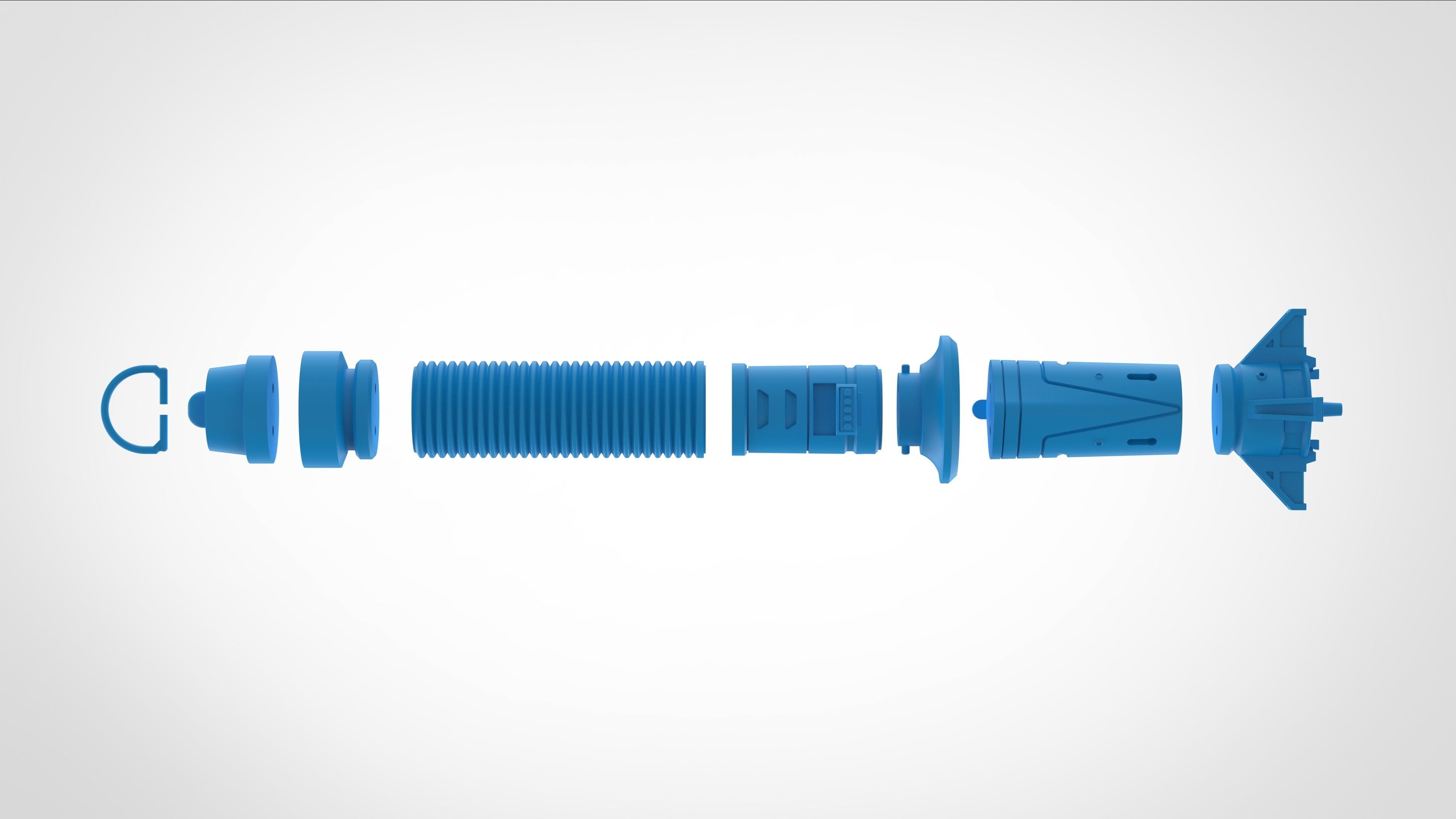 Baylan Skolls Lightsaber from the series Ahsoka 2023 3D print model_41