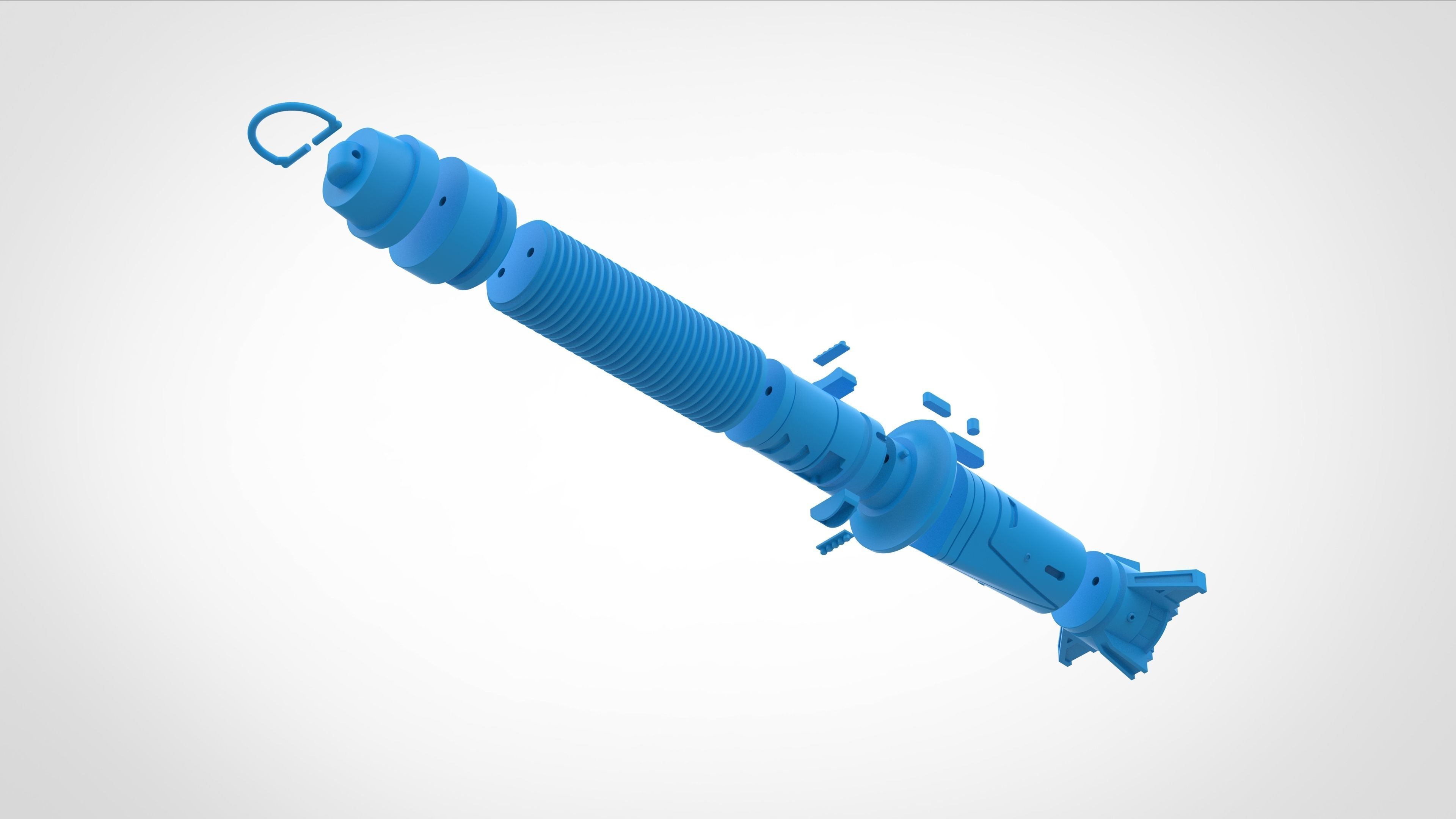 Baylan Skolls Lightsaber from the series Ahsoka 2023 3D print model_44