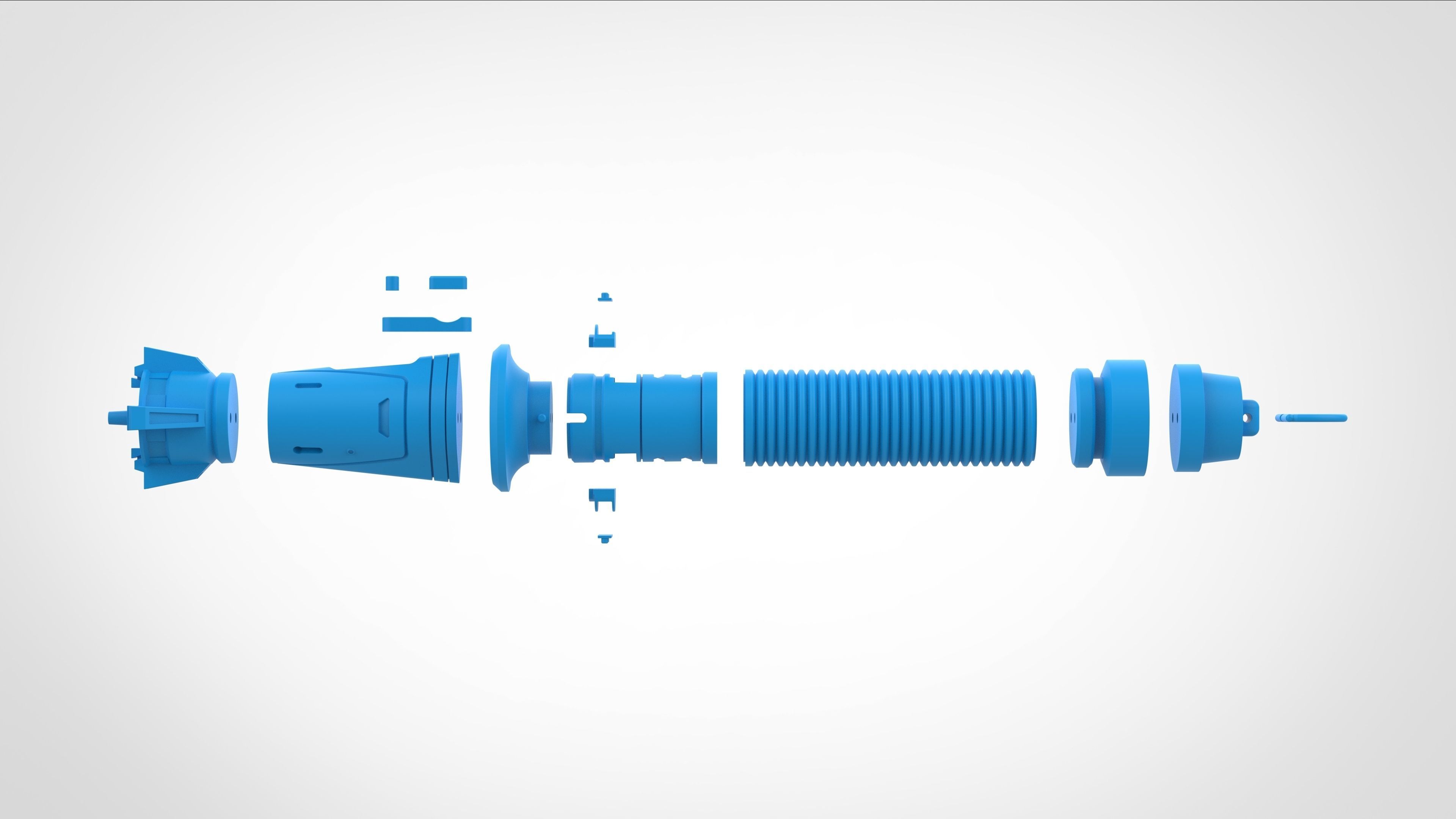 Baylan Skolls Lightsaber from the series Ahsoka 2023 3D print model_35