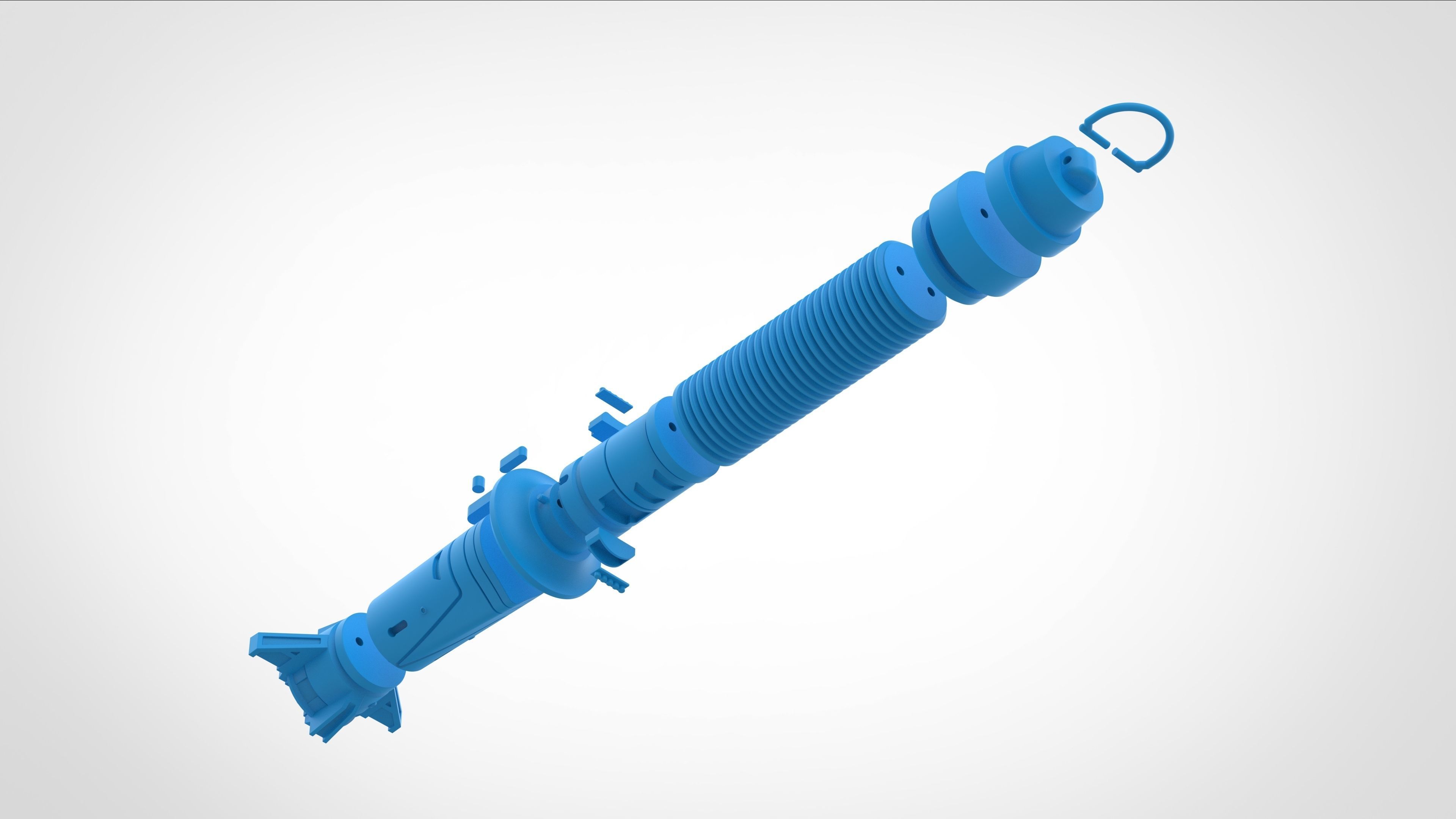 Baylan Skolls Lightsaber from the series Ahsoka 2023 3D print model_45