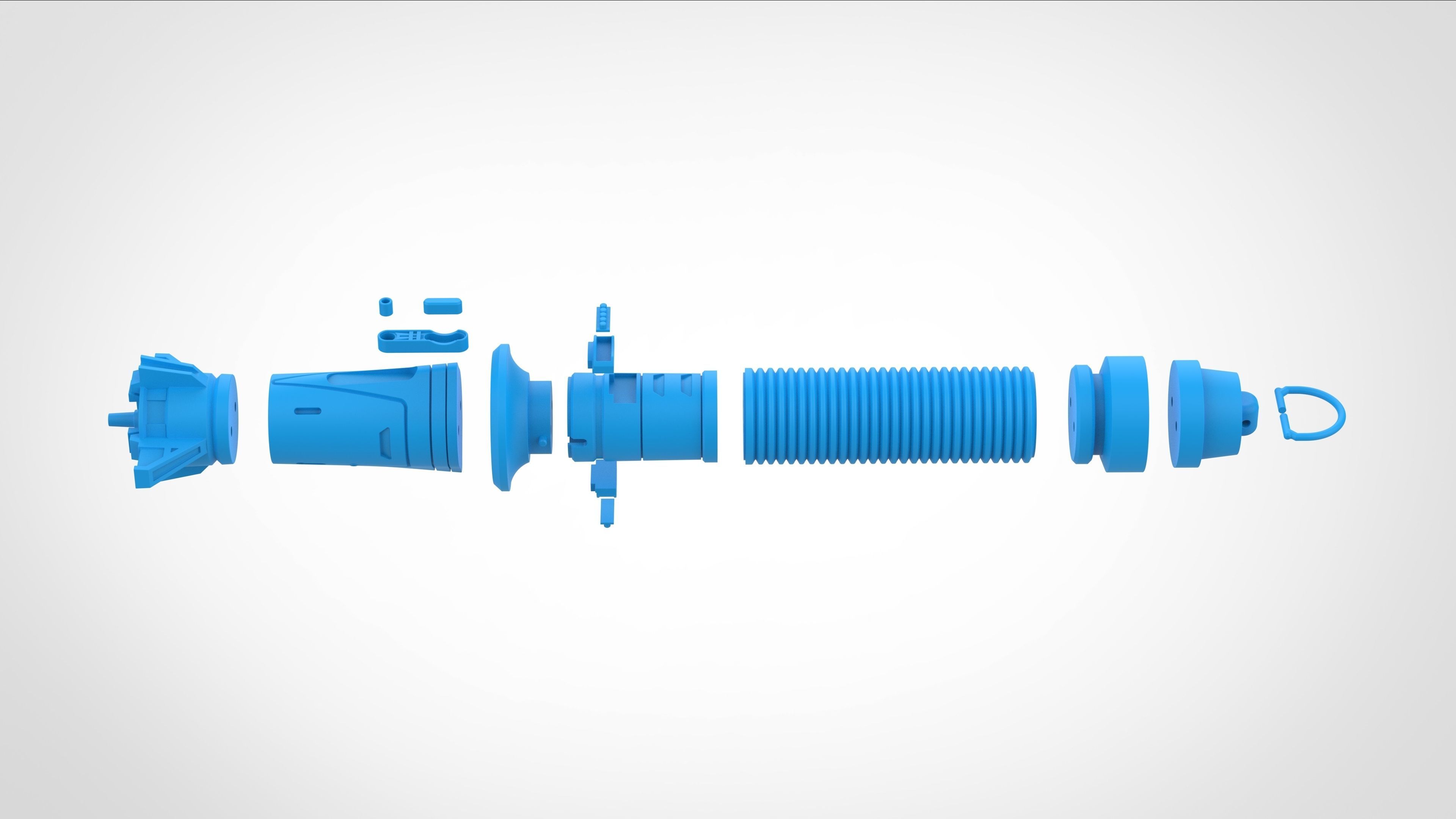 Baylan Skolls Lightsaber from the series Ahsoka 2023 3D print model_32