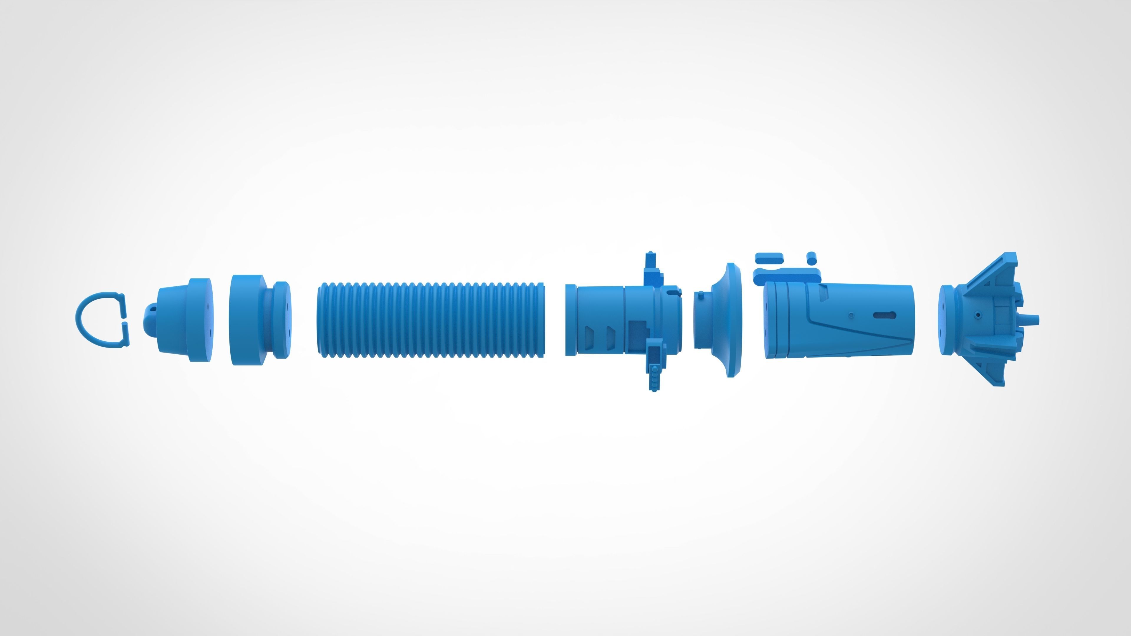 Baylan Skolls Lightsaber from the series Ahsoka 2023 3D print model_39