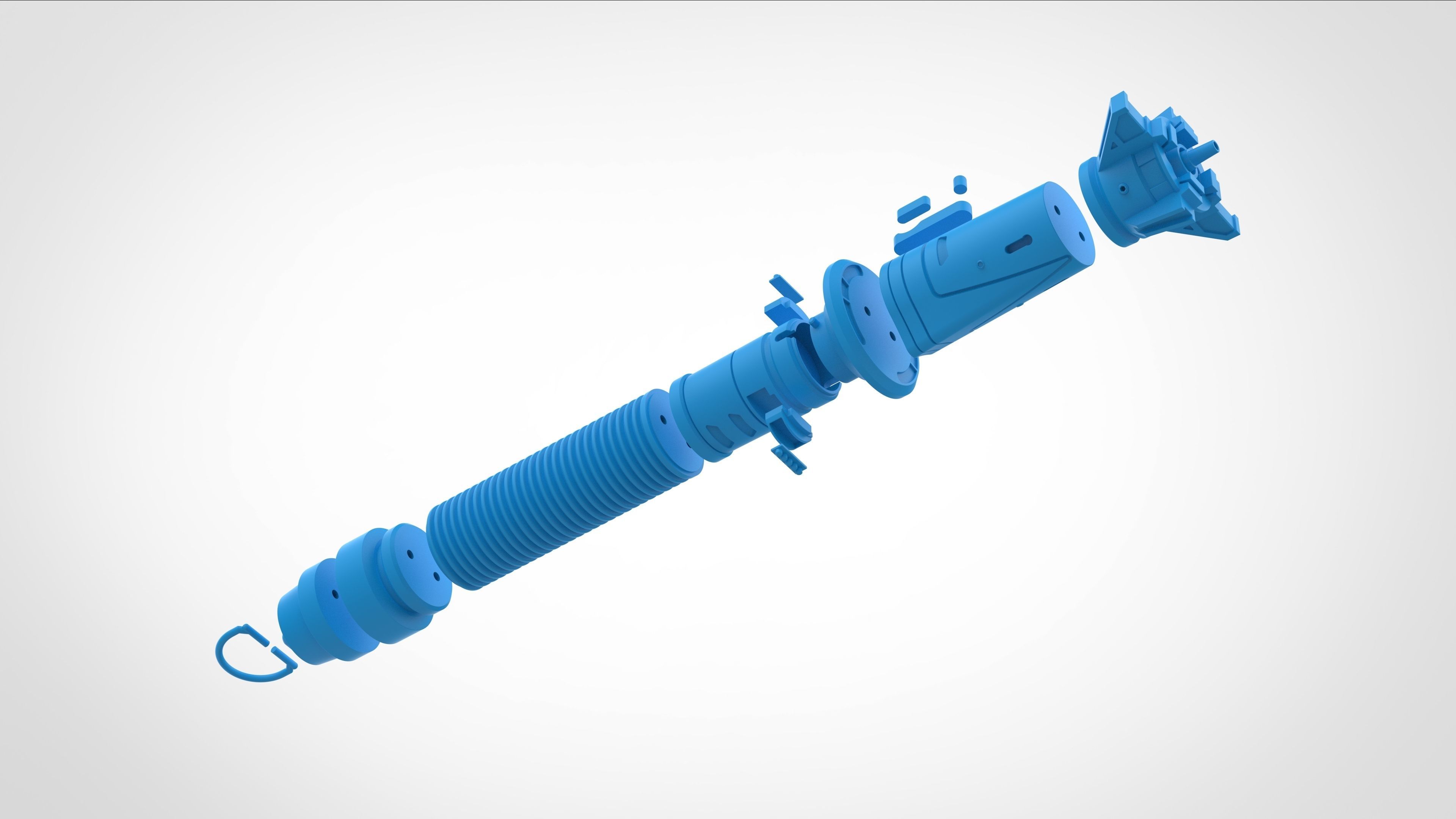 Baylan Skolls Lightsaber from the series Ahsoka 2023 3D print model_43