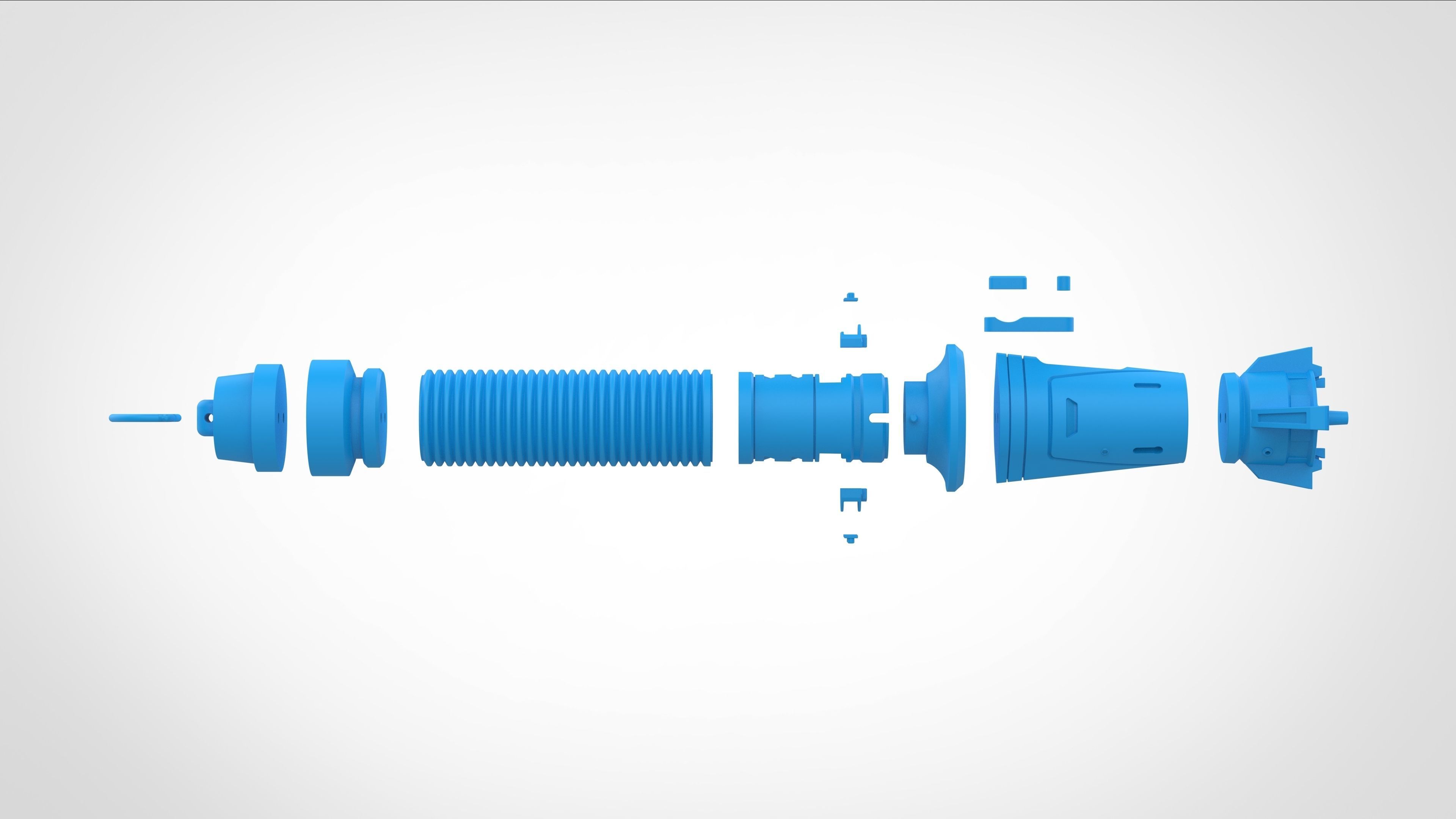 Baylan Skolls Lightsaber from the series Ahsoka 2023 3D print model_34