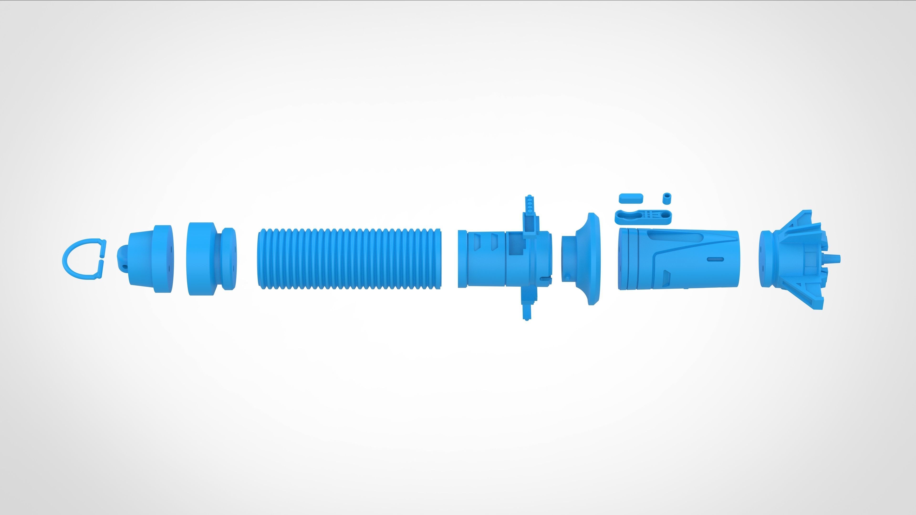 Baylan Skolls Lightsaber from the series Ahsoka 2023 3D print model_38