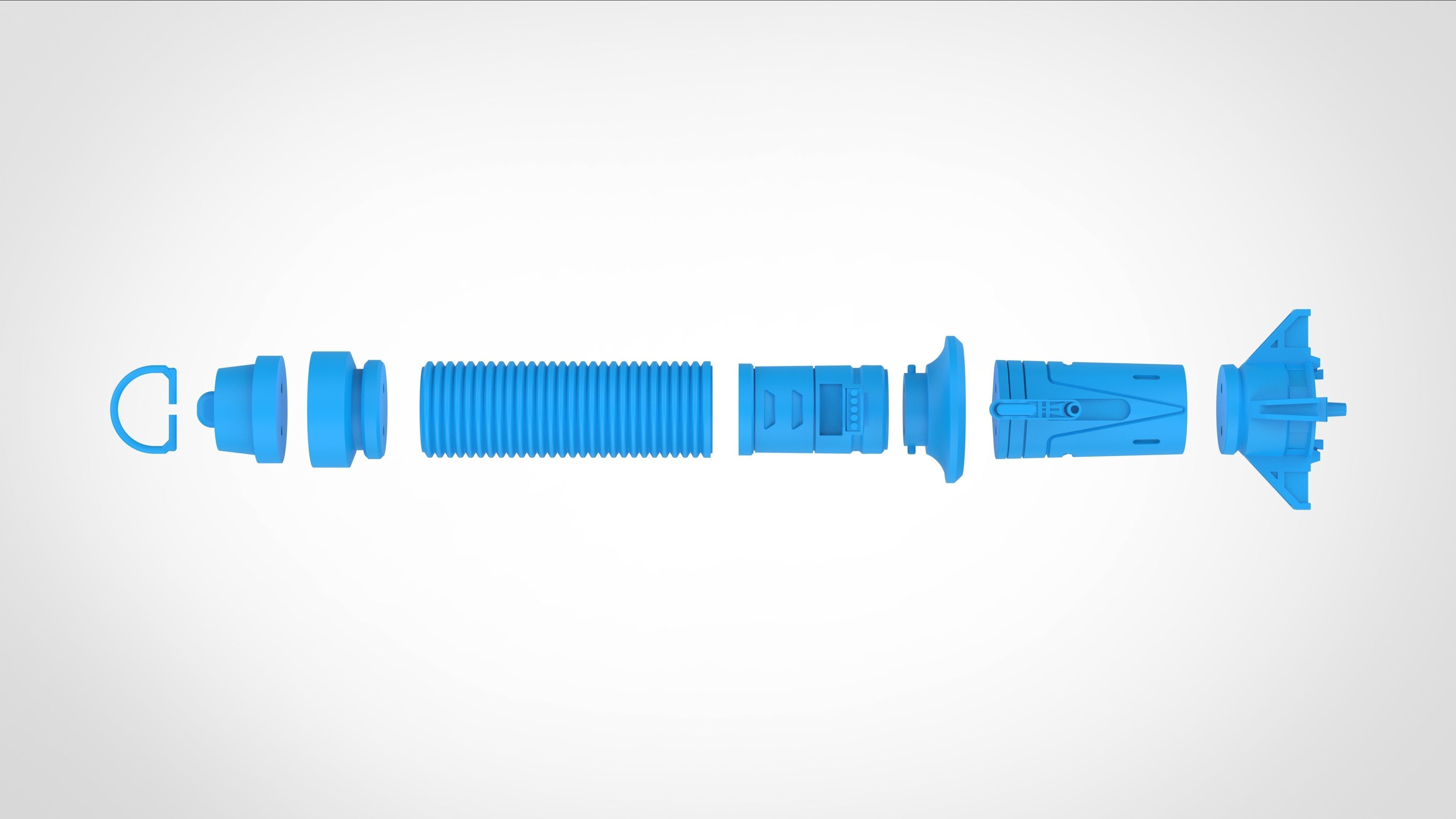 Baylan Skolls Lightsaber from the series Ahsoka 2023 3D print model_40