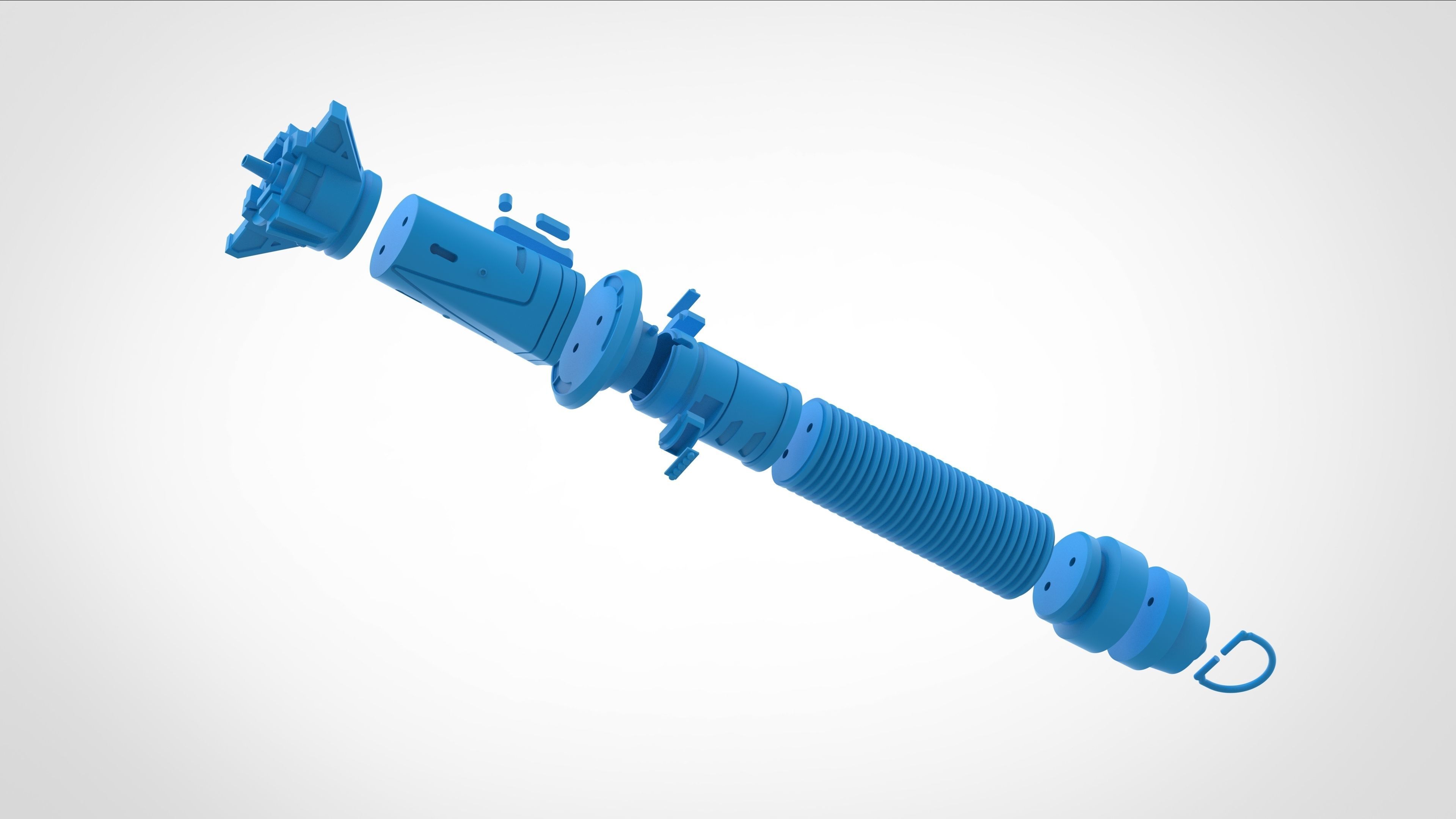 Baylan Skolls Lightsaber from the series Ahsoka 2023 3D print model_46