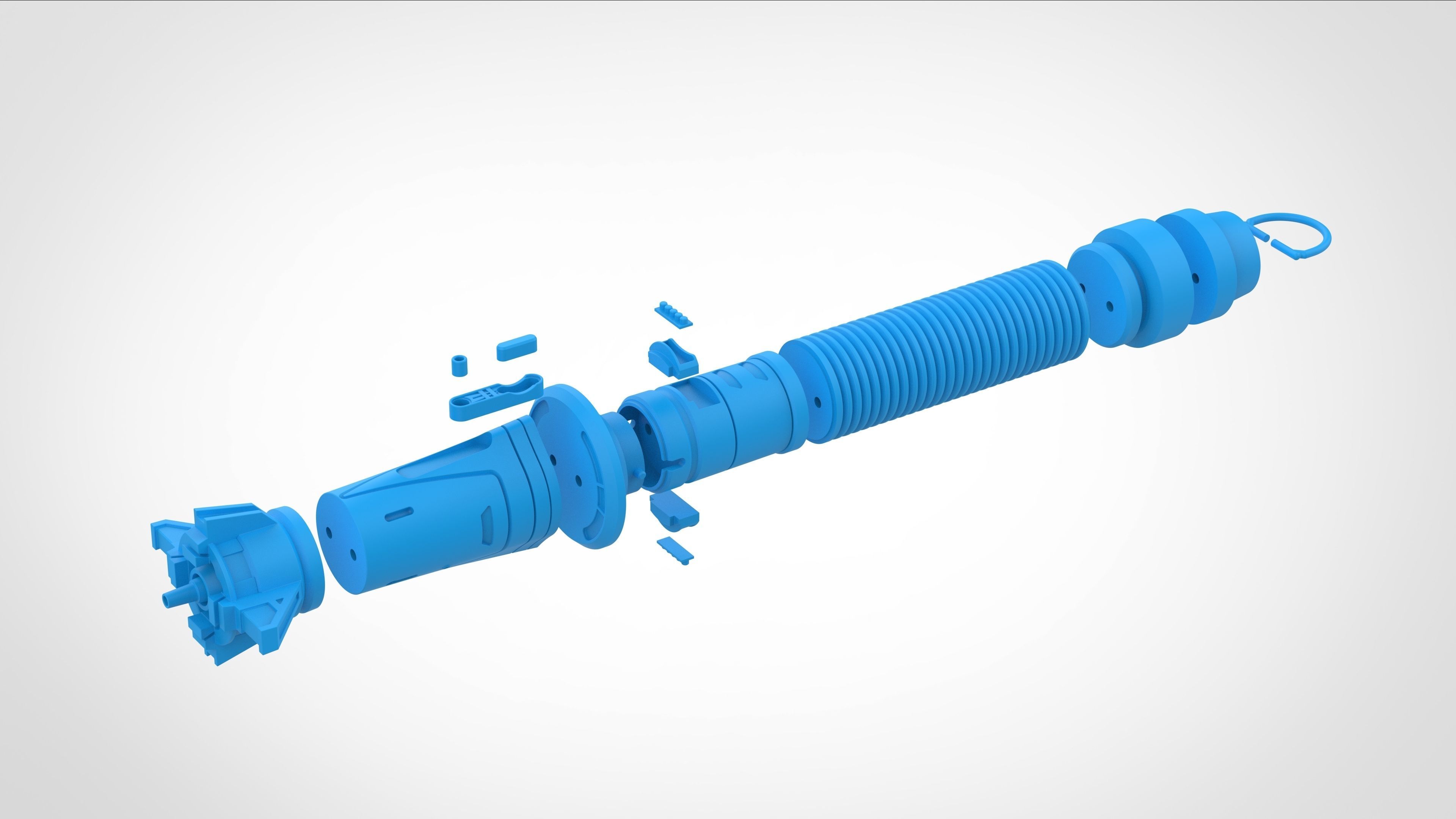 Baylan Skolls Lightsaber from the series Ahsoka 2023 3D print model_33