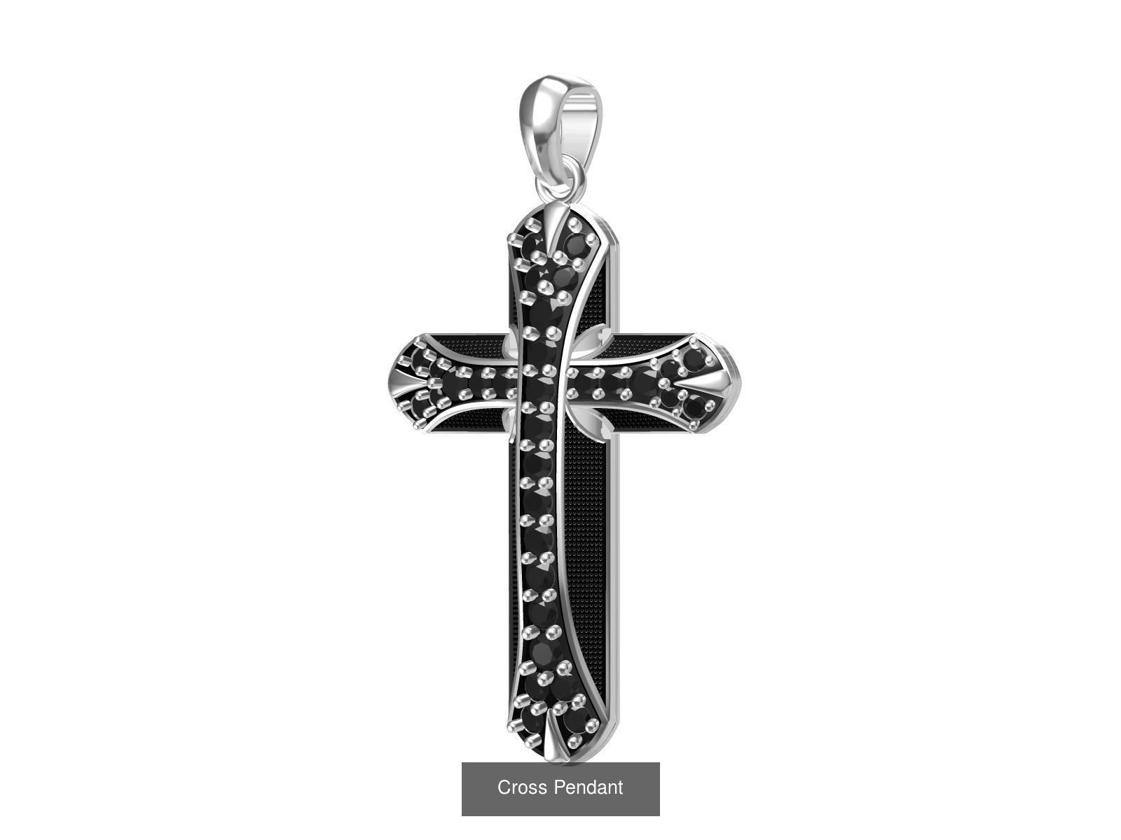 Cross Pendant Collaction 3D Model Collection_1