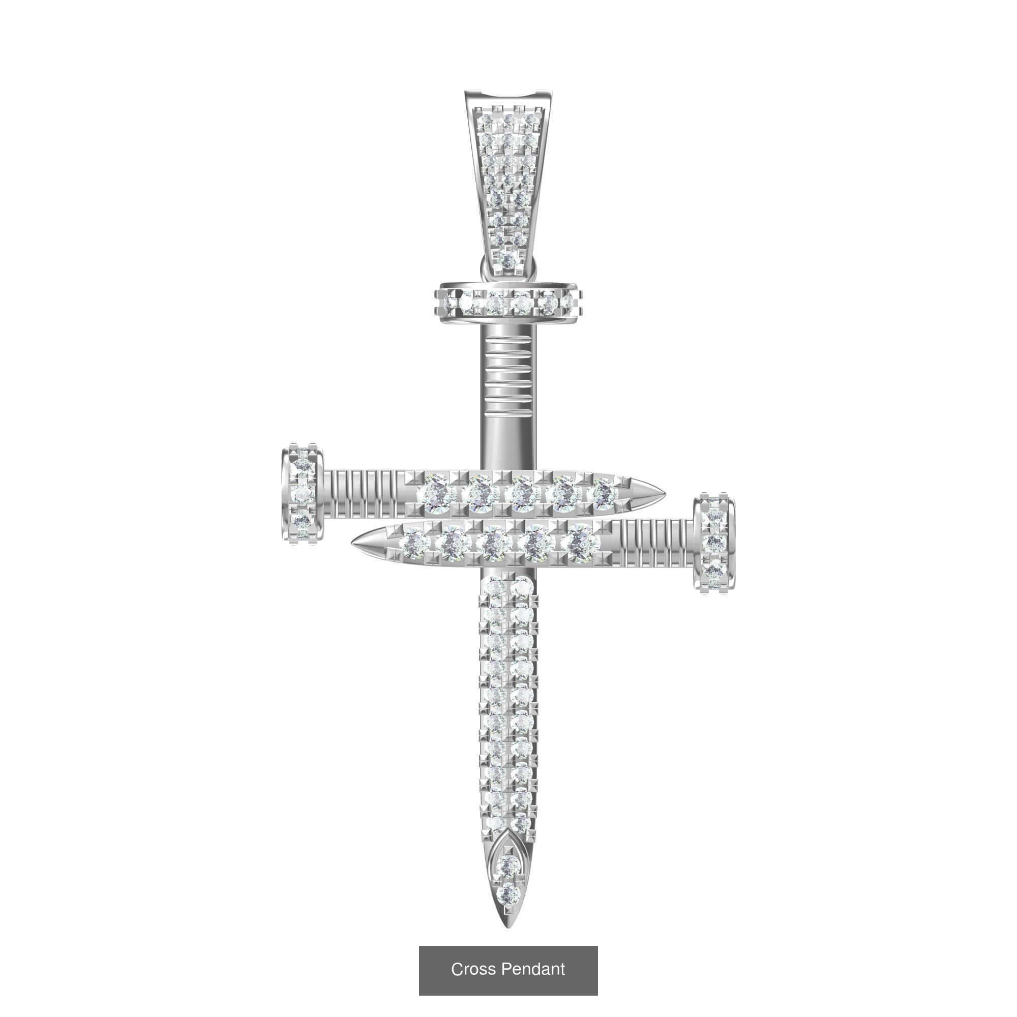 Cross Pendant Collaction 3D Model Collection_2