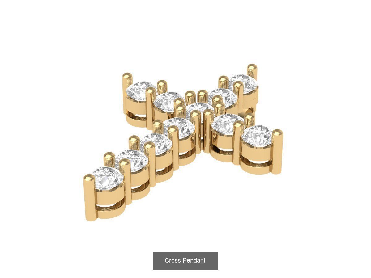 Cross Pendant Collaction 3D Model Collection_5