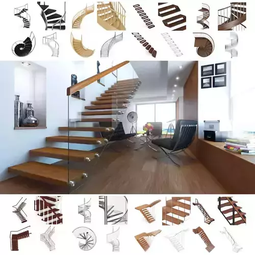 Modern Stairs Set
