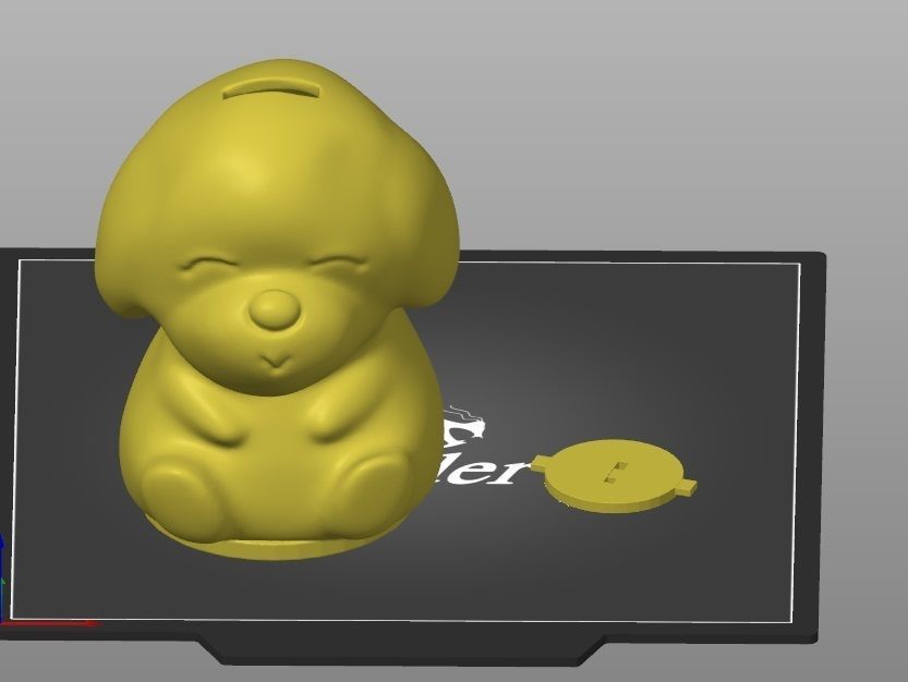 doggie-bank 3D print model_1
