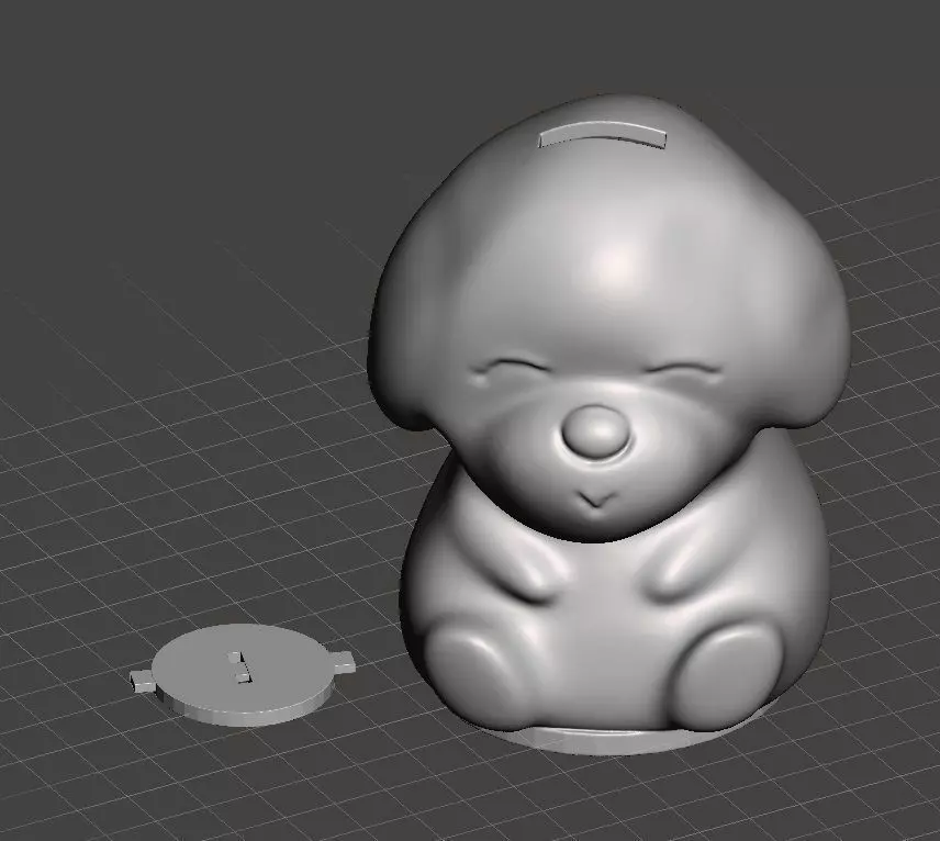doggie-bank 3D print model_0