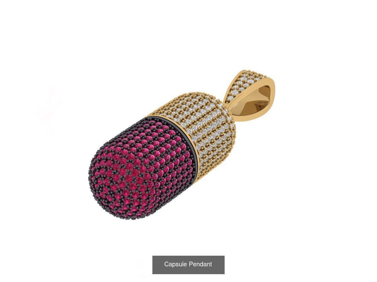 Art-Deco-Pendant 3D Model Collection_7