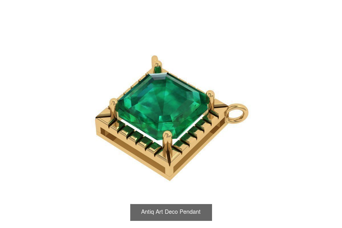 Art-Deco-Pendant 3D Model Collection_56