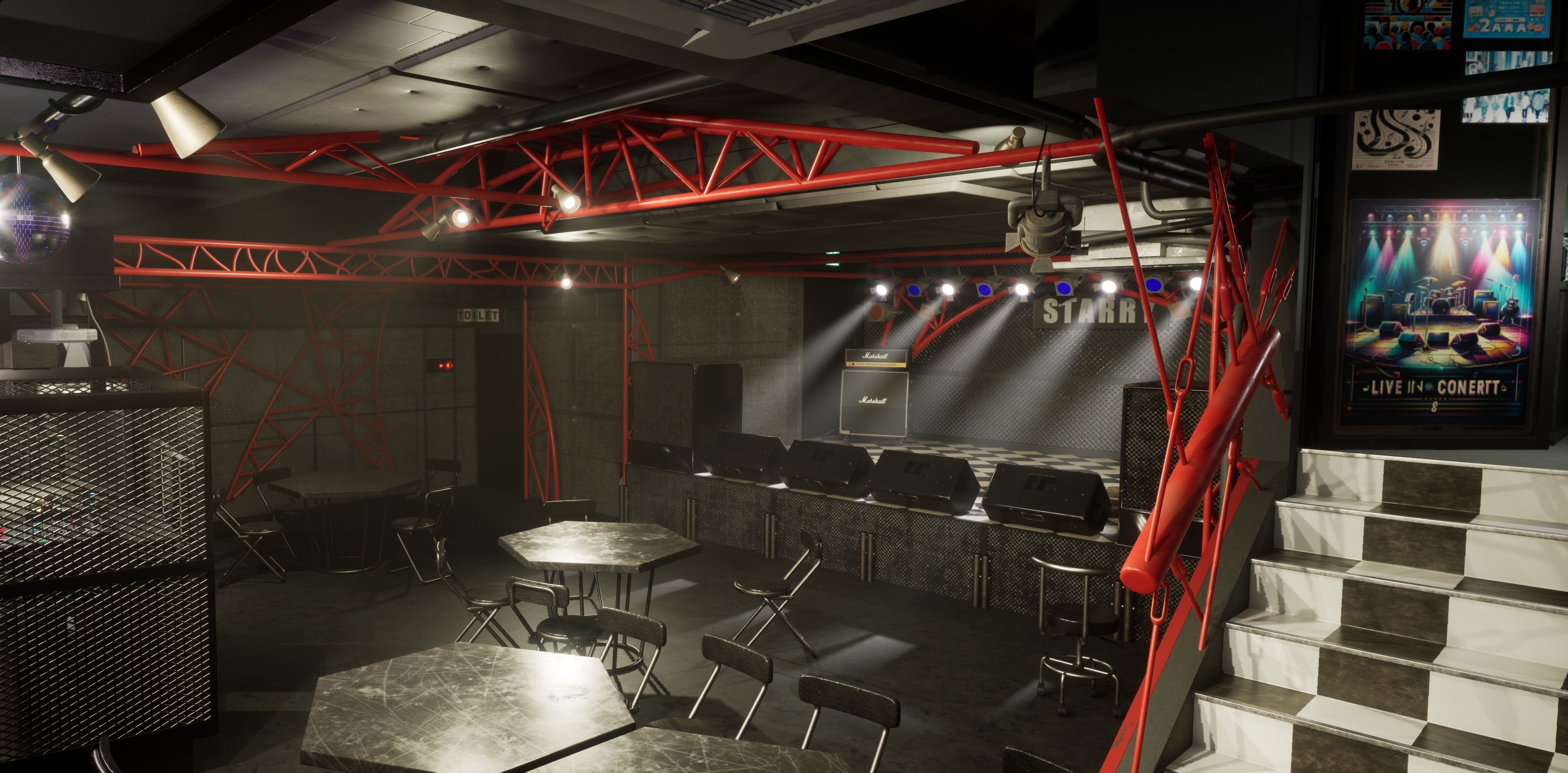 Bocchi the Rock STARRY Band Stage  3D model_3