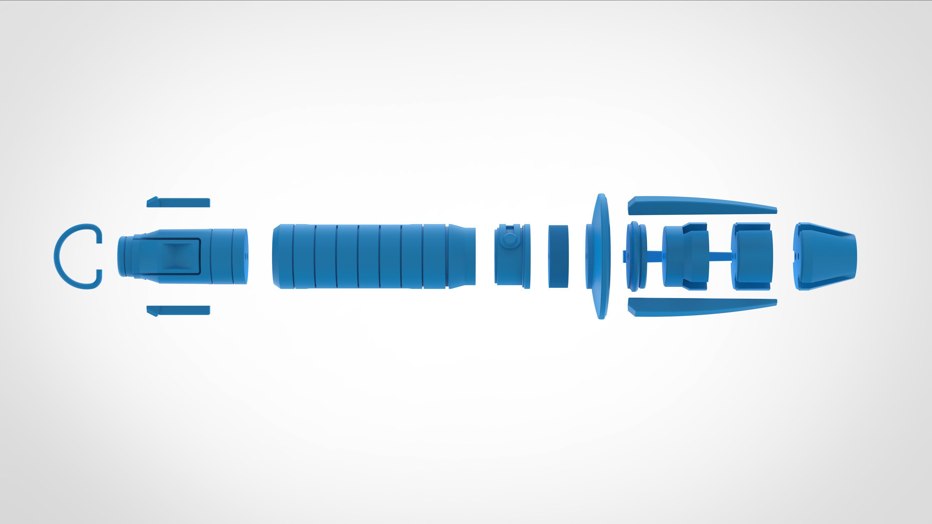 Shin Hatis Lightsaber from the series Ahsoka 2023 3D print model_1