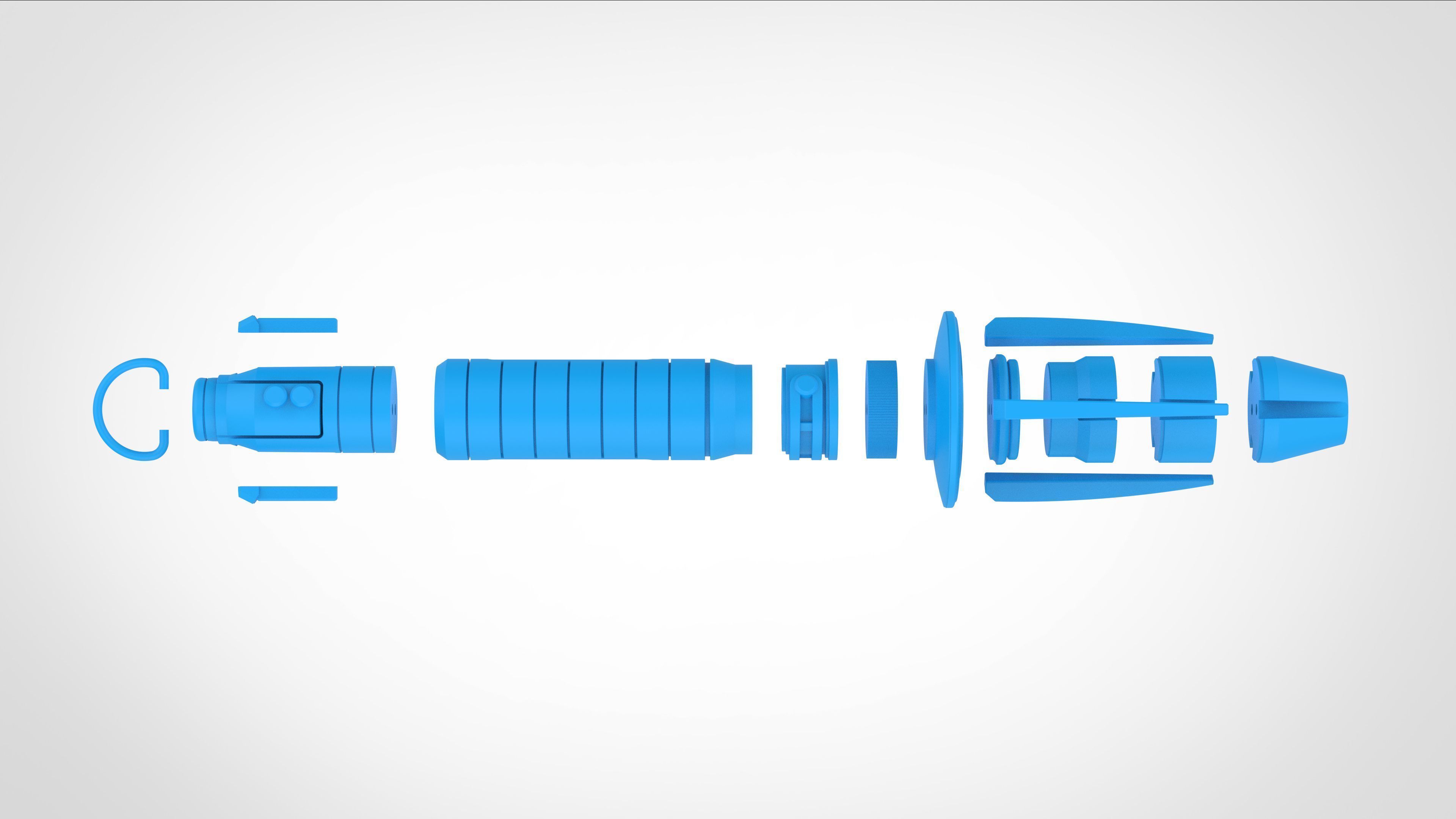 Shin Hatis Lightsaber from the series Ahsoka 2023 3D print model_21