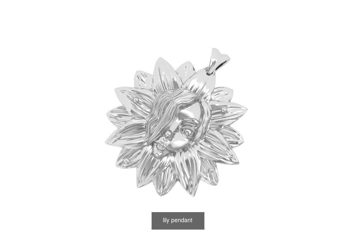 HipHop Facework Pandent 3D Model Collection_36