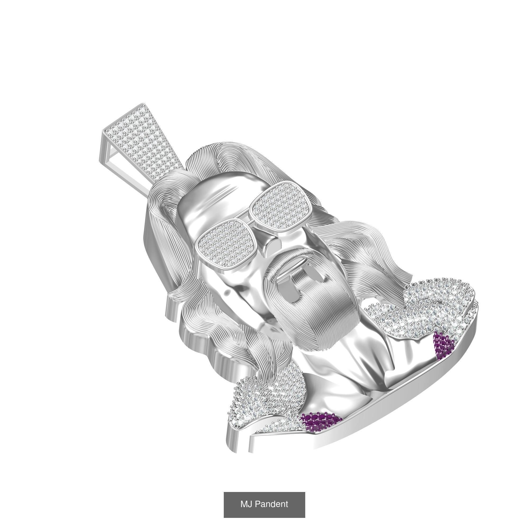 HipHop Facework Pandent 3D Model Collection_14