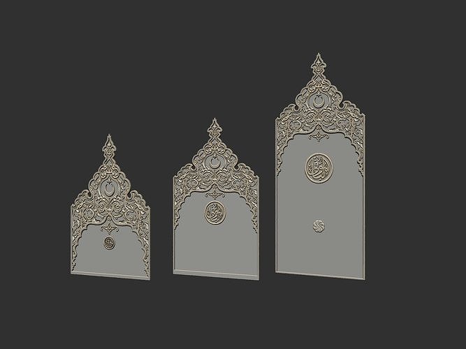 Islamic Memorial tombstone 3D print model