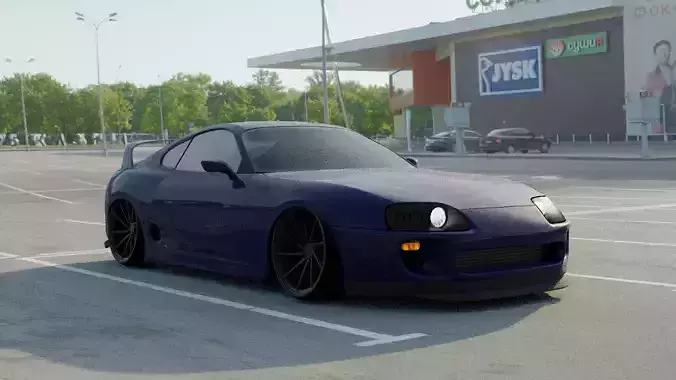Toyota Supra MK4 Rigged