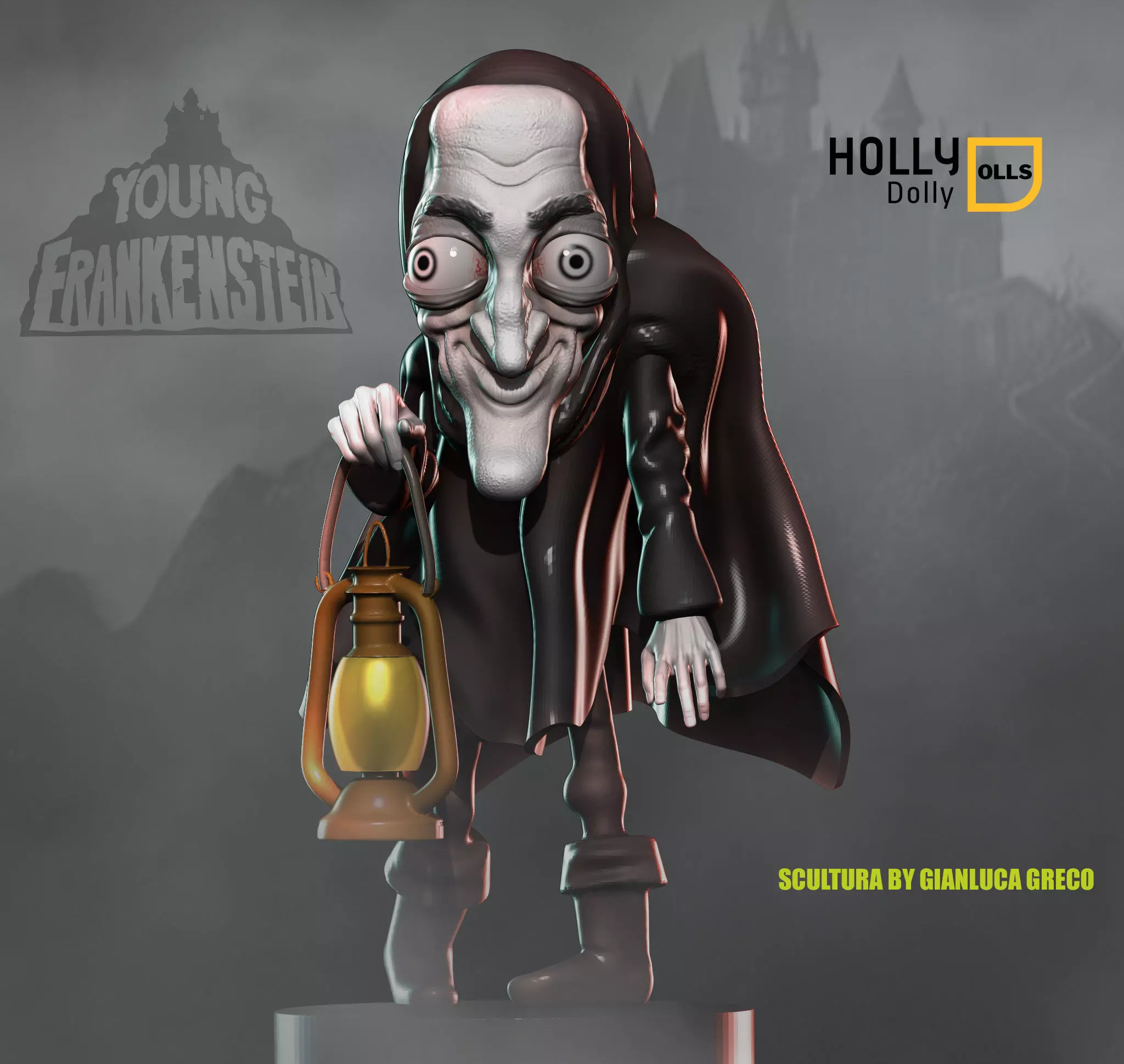 FRANKENSTEIN JUNIOR FAN ART CARICATURA 3D print model