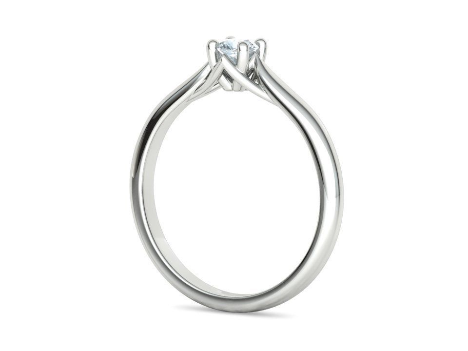 ELIANA DELICATE TRELLIS SOLITAIRE RING 20pointer stone  3D print model_22