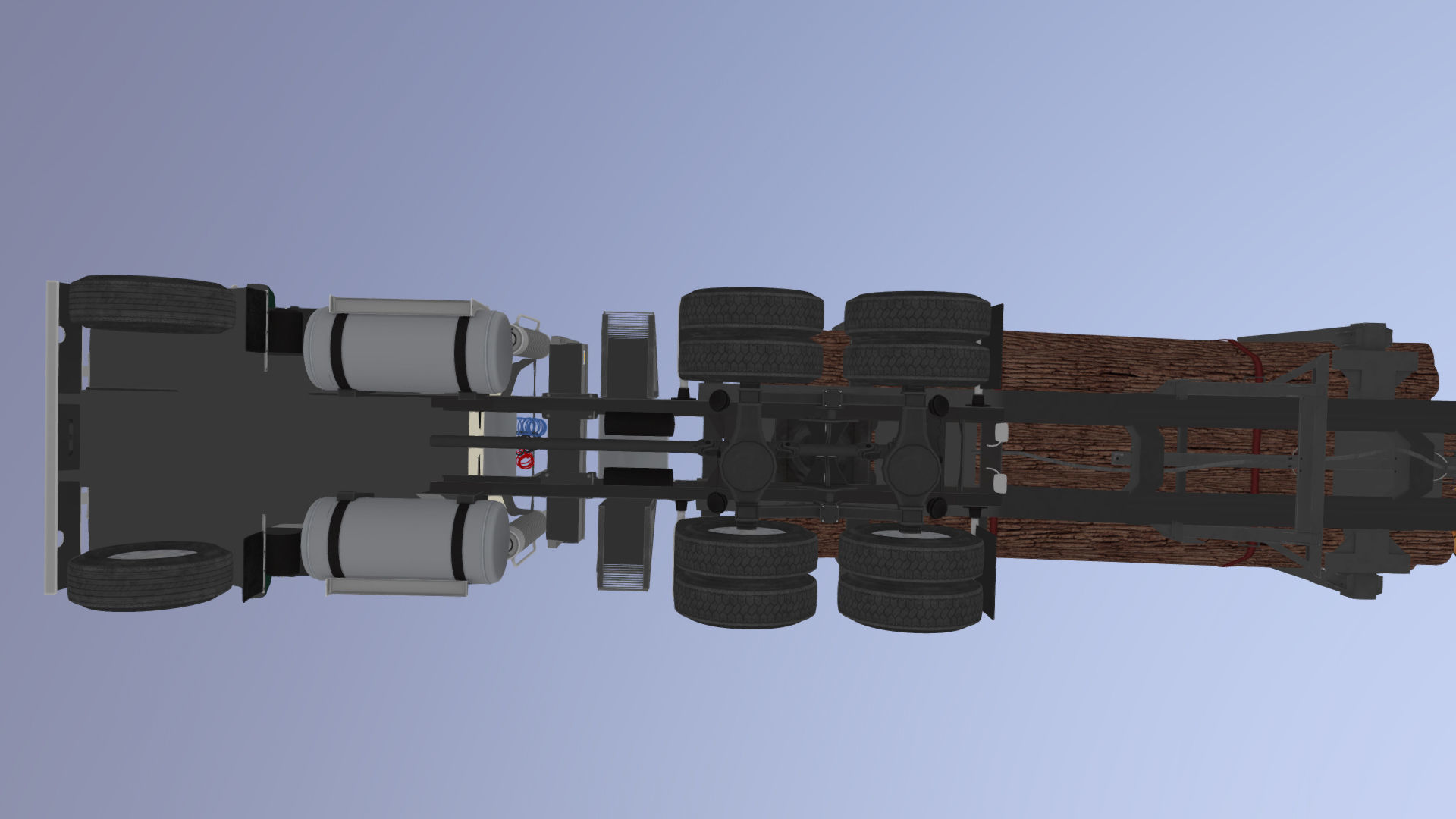 SuperLiner logger truck Low-poly 3D model_31