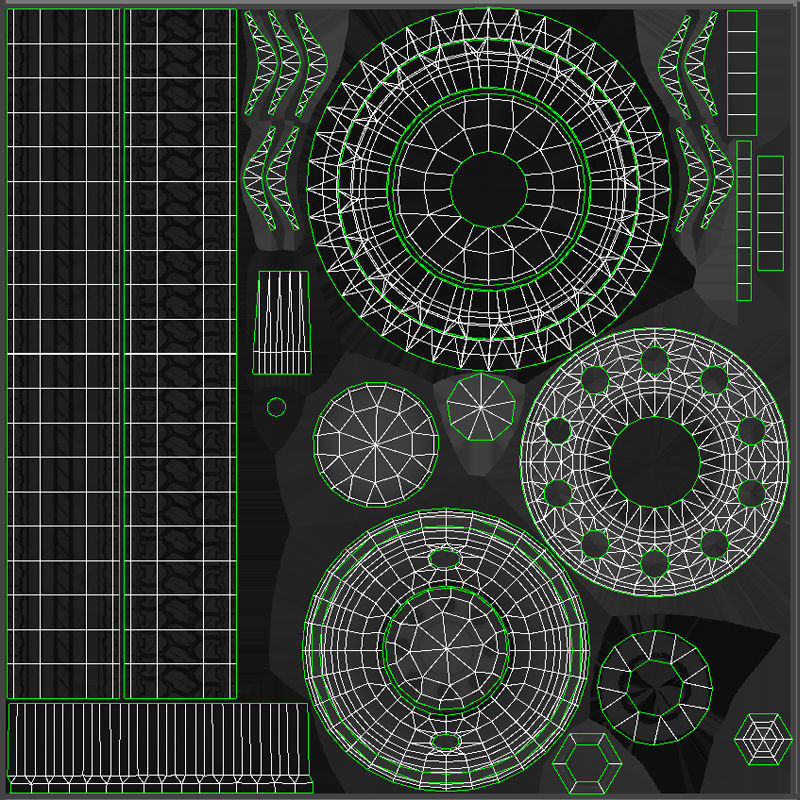 SuperLiner logger truck Low-poly 3D model_48
