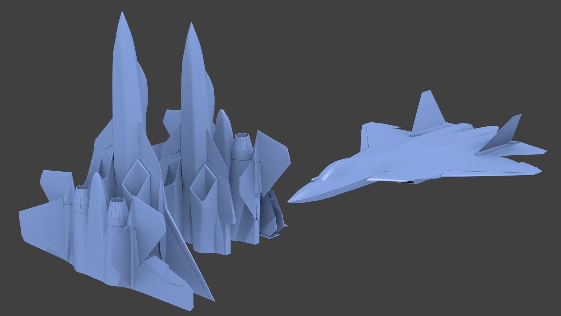 MAVERICK Sukhoi Su-57 3D print model_4