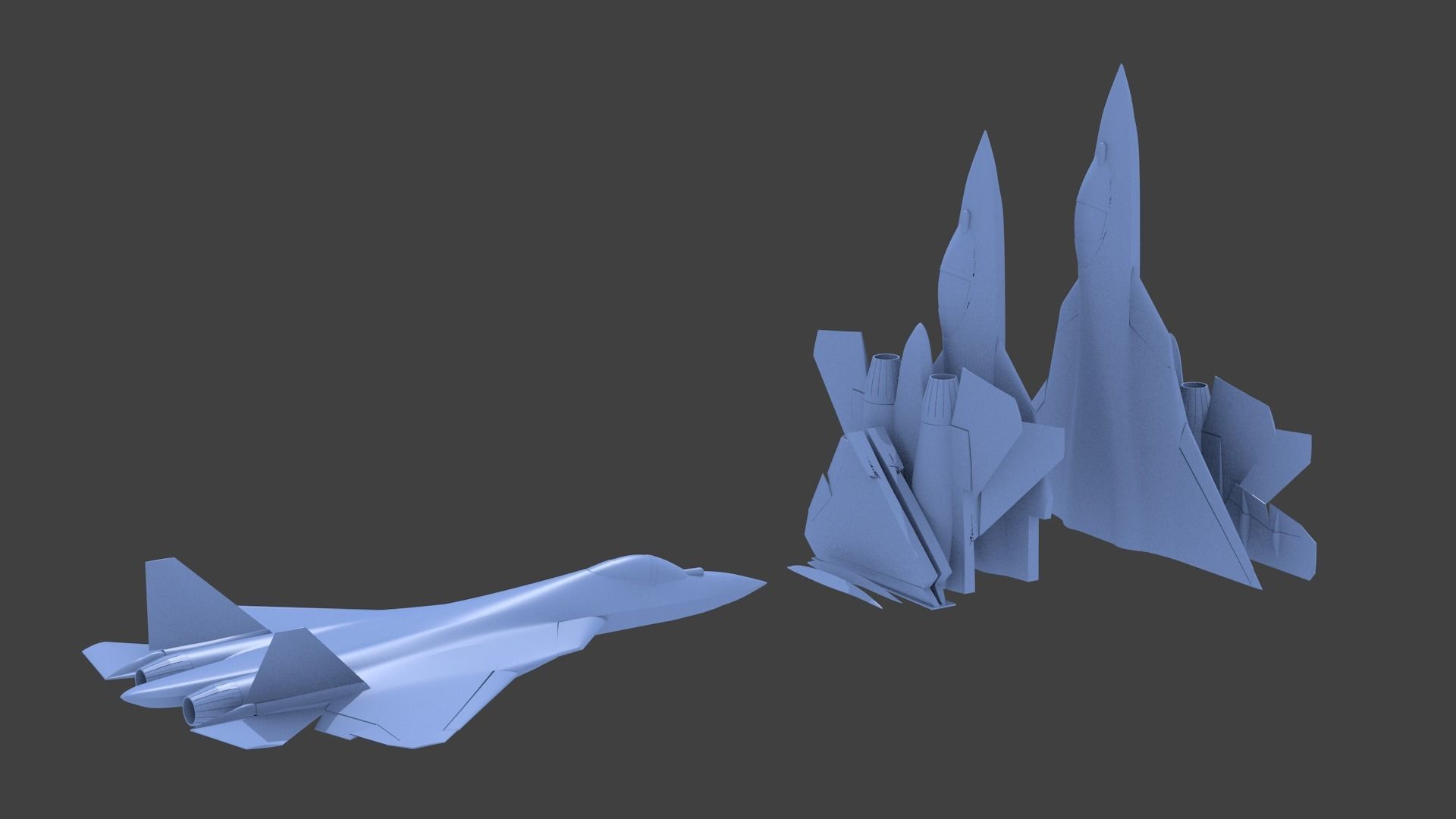 MAVERICK Sukhoi Su-57 3D print model_5