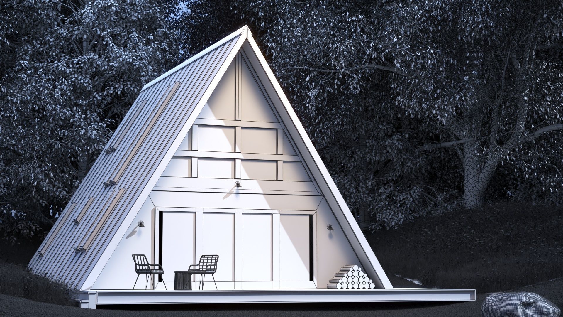 LAKE HOUSE 3D model_7