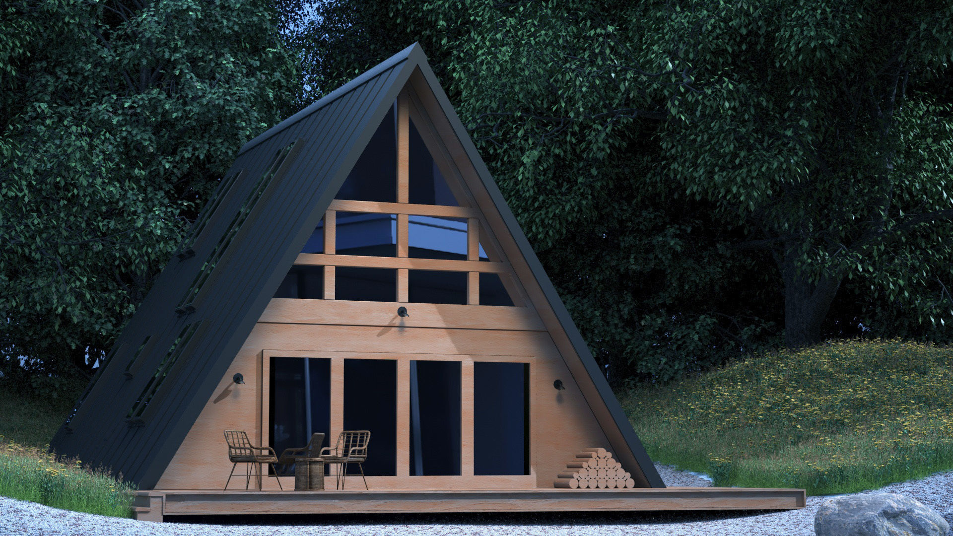 LAKE HOUSE 3D model_5