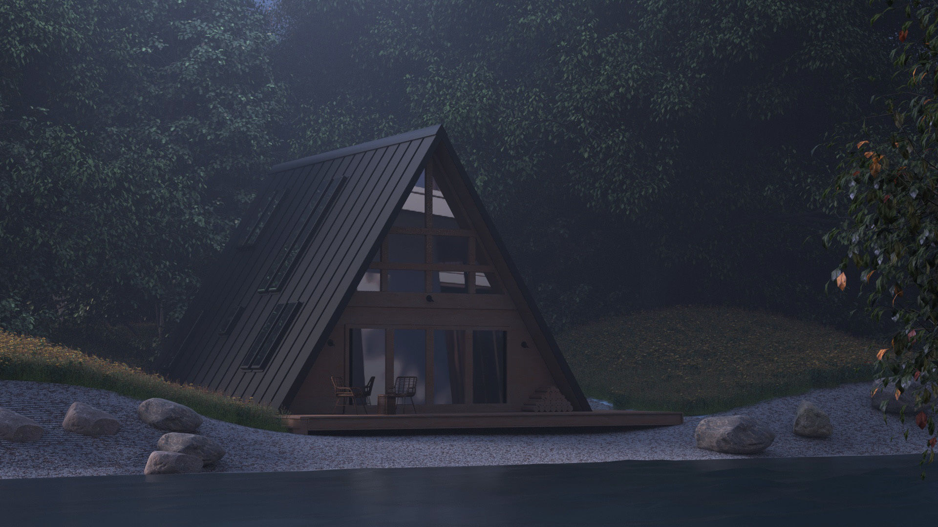 LAKE HOUSE 3D model_2