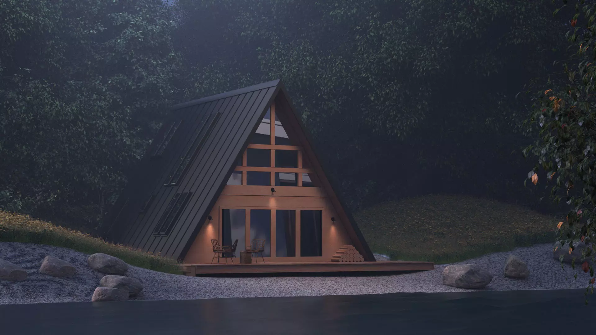 LAKE HOUSE 3D model_0
