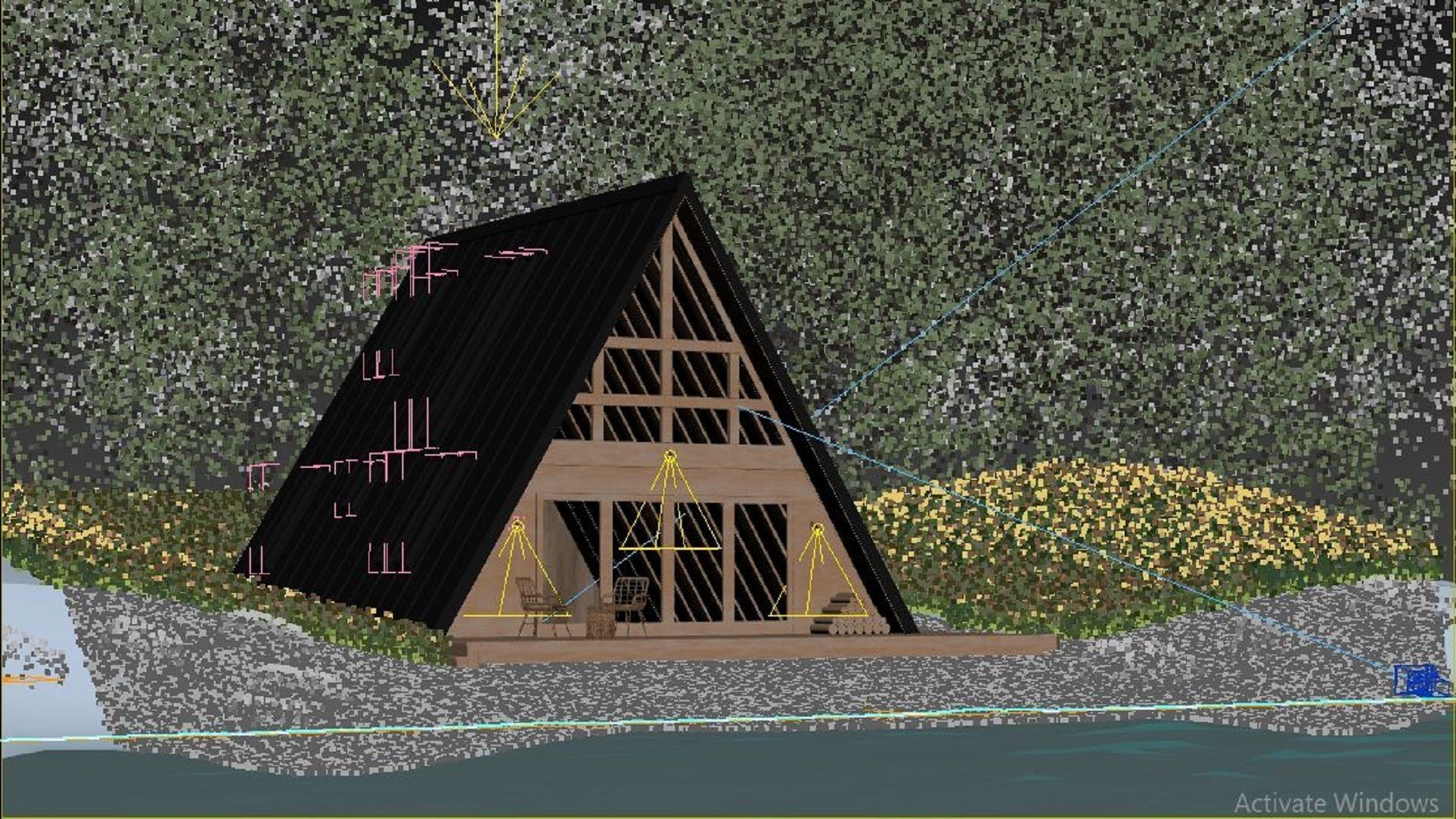 LAKE HOUSE 3D model_8